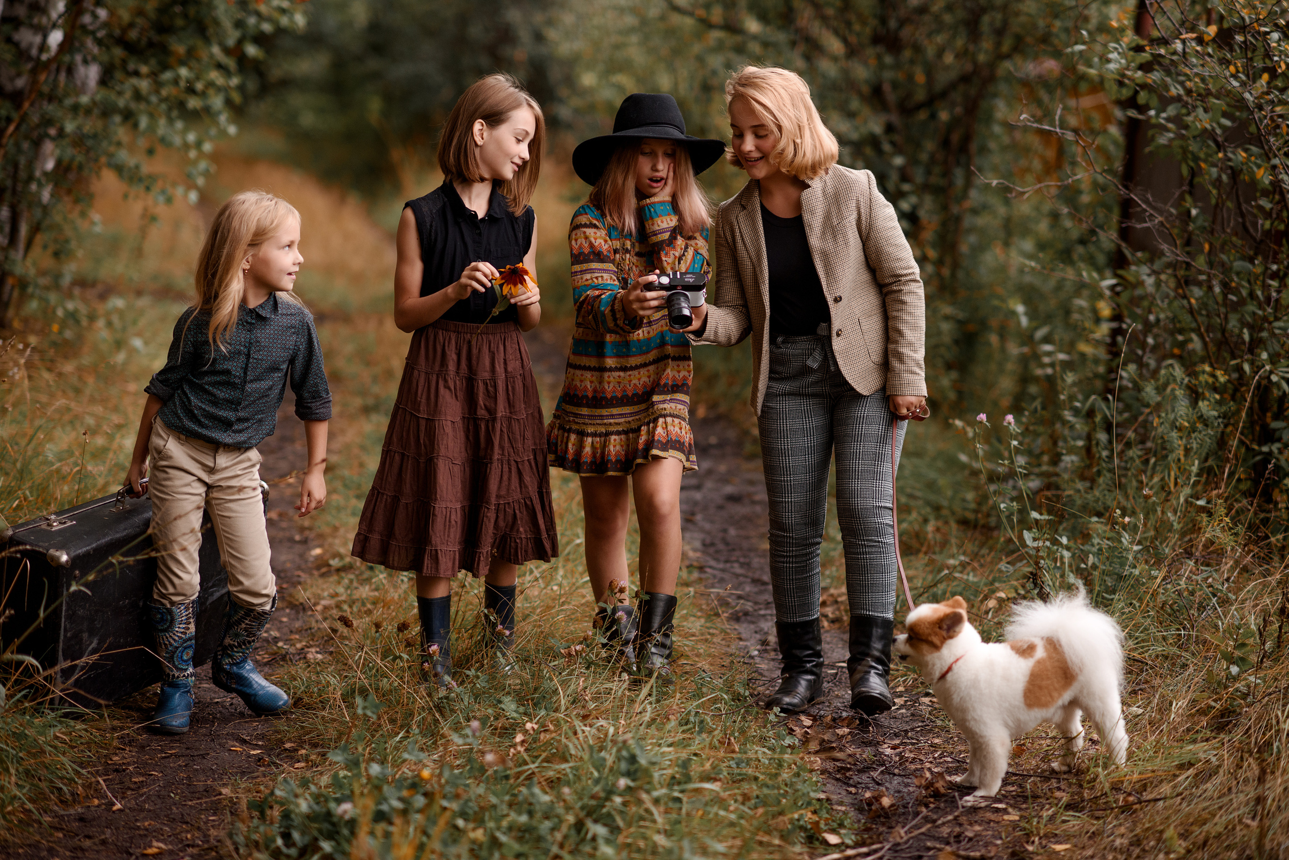 Детская фотосессия на природе. Профессиональный фотограф. Портрет, семья, дети