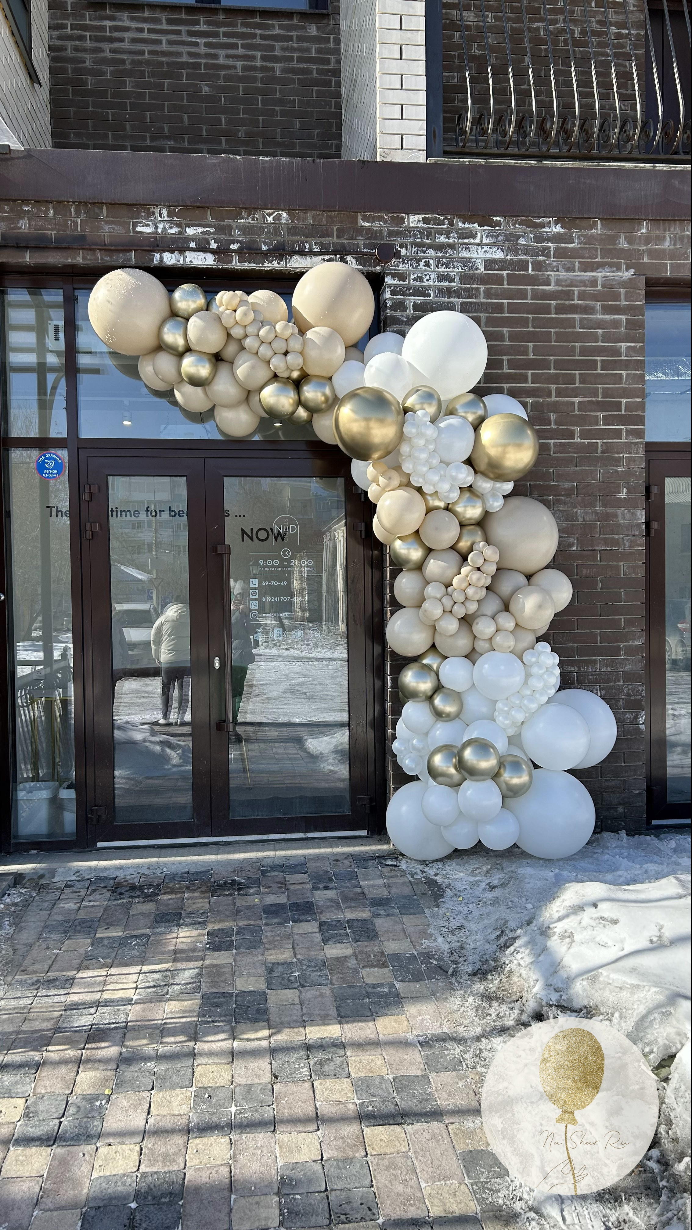 Входная группа. Воздушные шары с гелием в Донецке