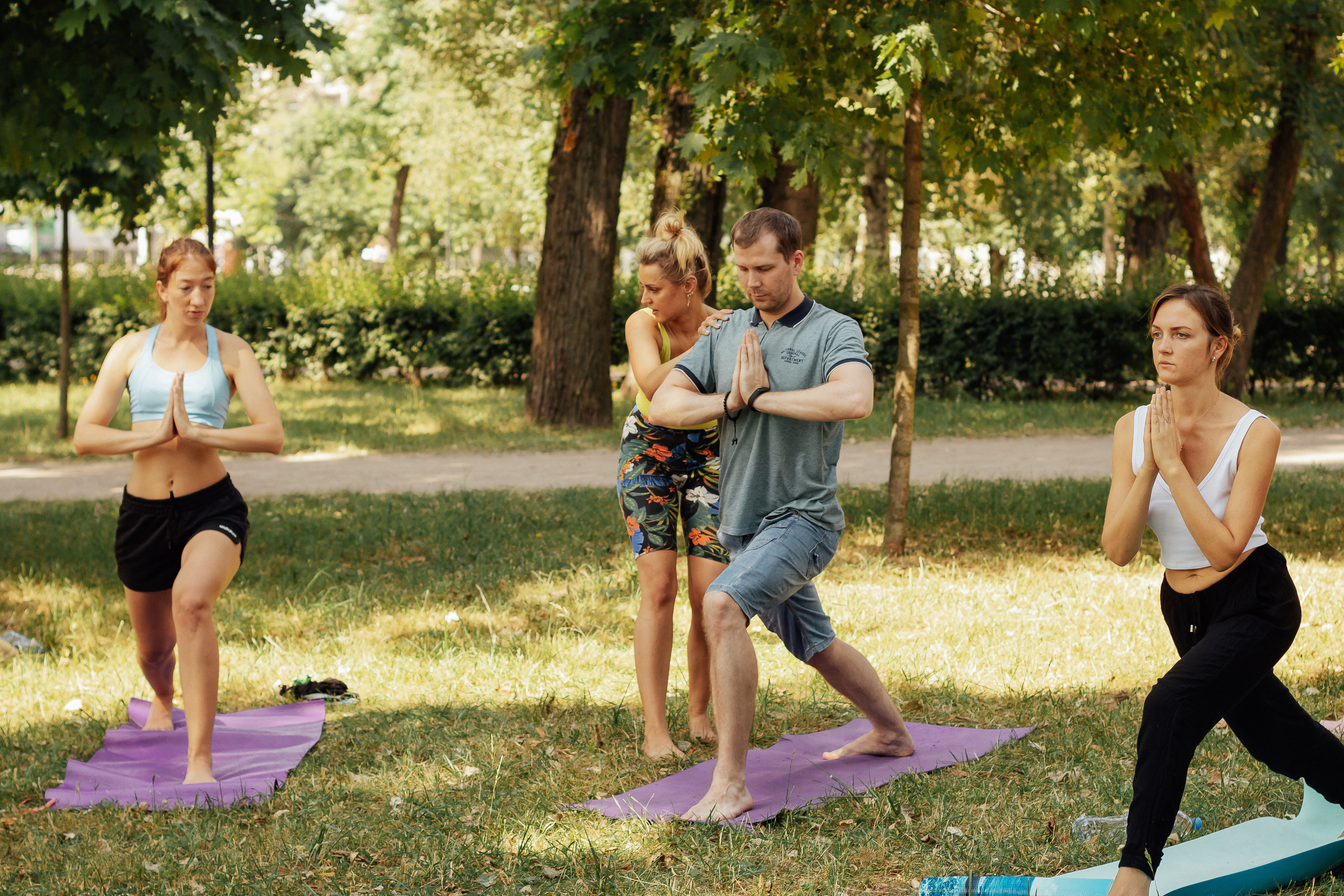 Йога в парке с Викторией. 10 июля 2021. Санкт-Петербург. Ваш персональный фотограф в Волжском Мария Морозова