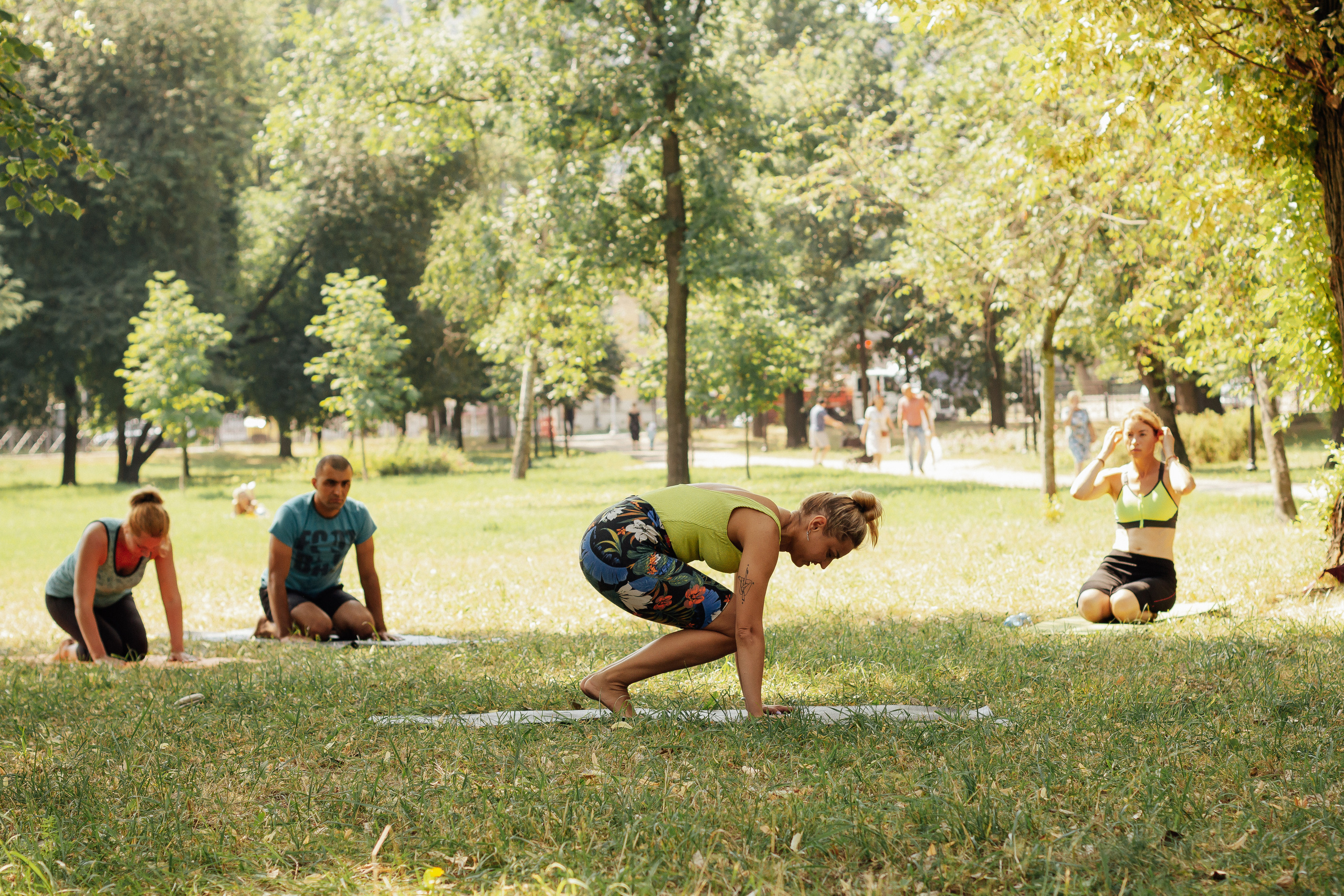 Йога в парке с Викторией. 10 июля 2021. Санкт-Петербург. Ваш персональный фотограф в Волжском Мария Морозова