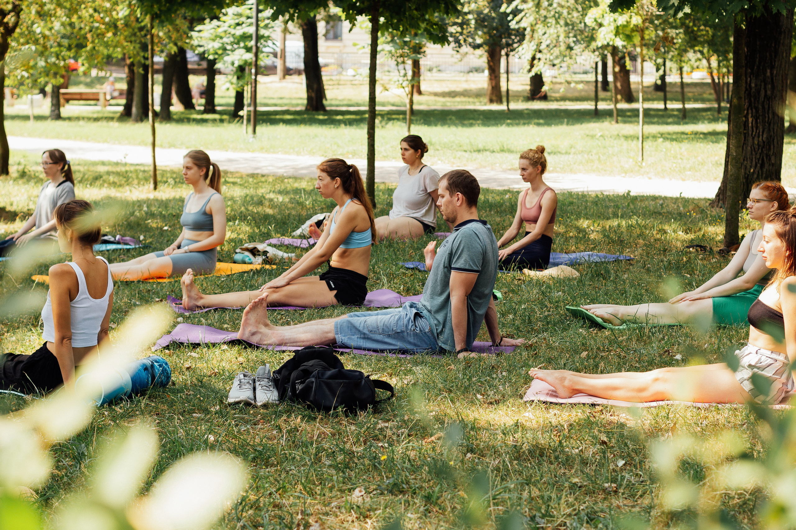 Йога в парке с Викторией. 10 июля 2021. Санкт-Петербург. Ваш персональный фотограф в Волжском Мария Морозова