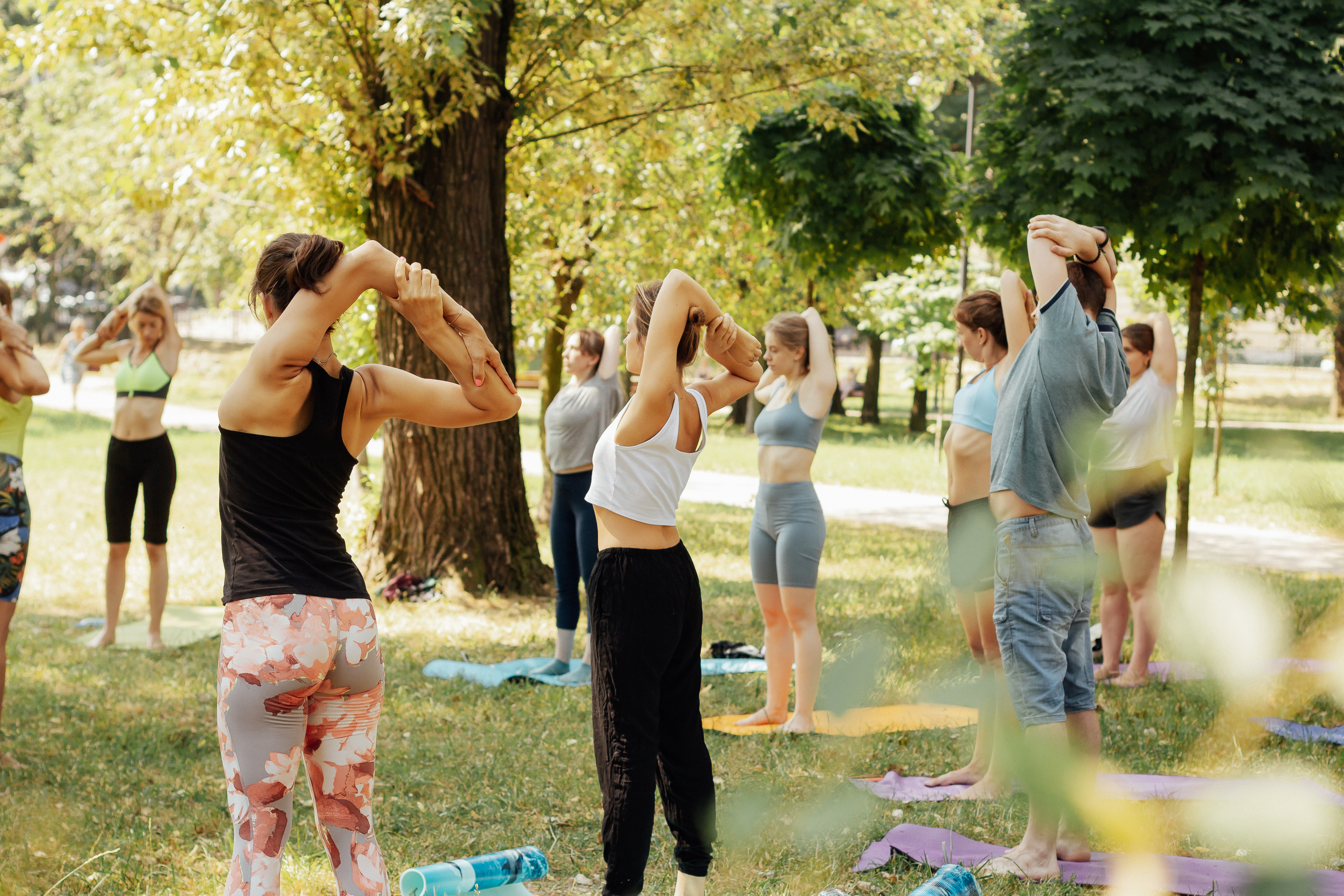Йога в парке с Викторией. 10 июля 2021. Санкт-Петербург. Ваш персональный фотограф в Волжском Мария Морозова