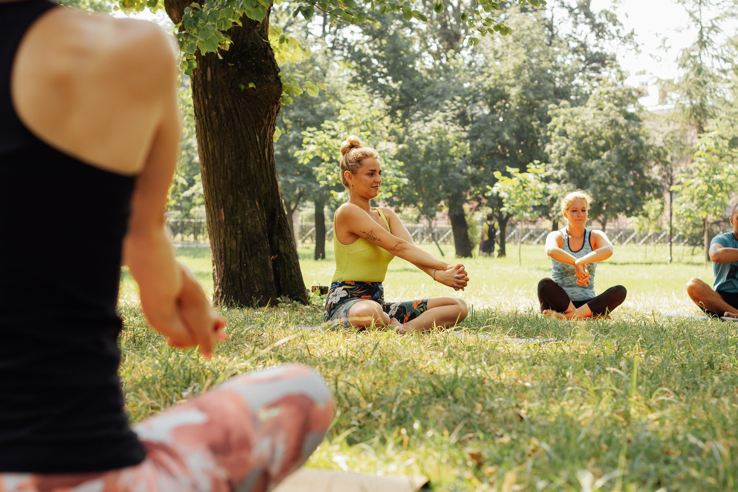 Йога в парке с Викторией. 10 июля 2021. Санкт-Петербург. Ваш персональный фотограф в Волжском Мария Морозова