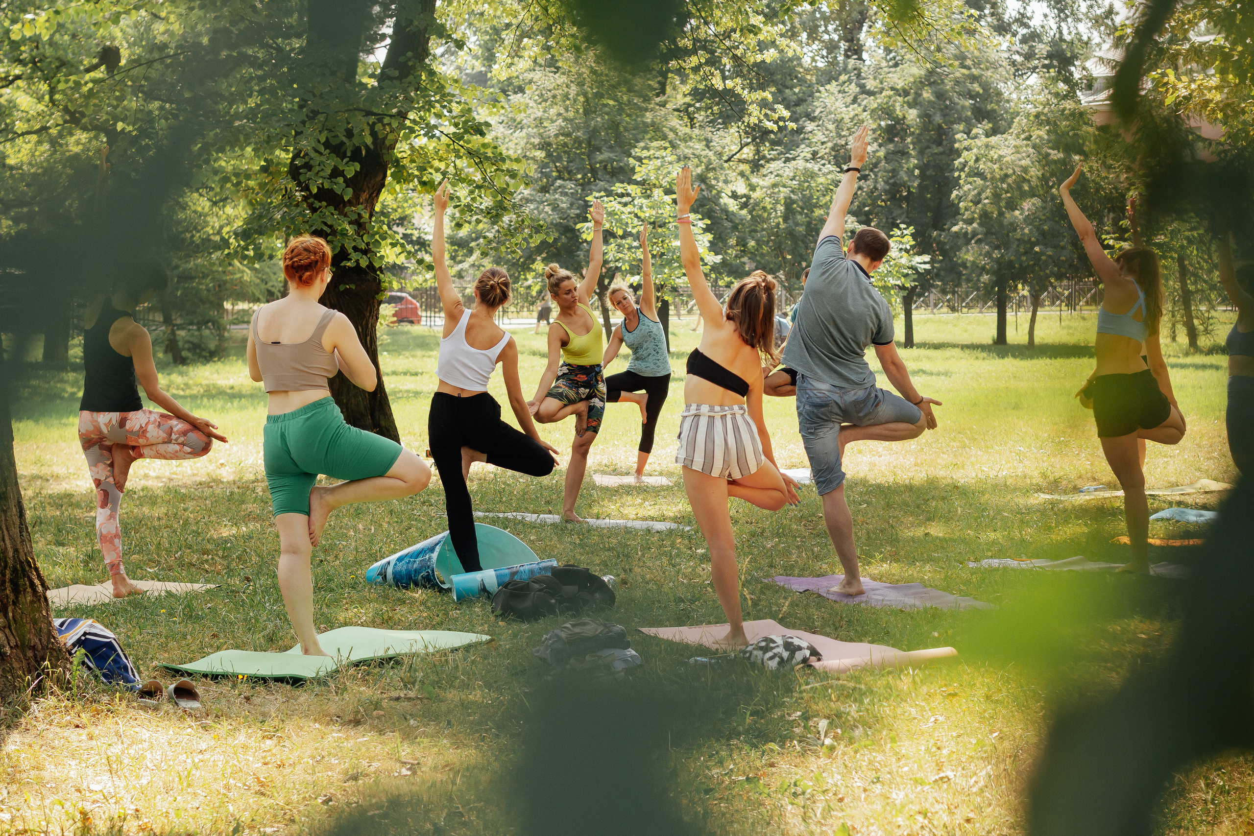 Йога в парке с Викторией. 10 июля 2021. Санкт-Петербург. Ваш персональный фотограф в Волжском Мария Морозова