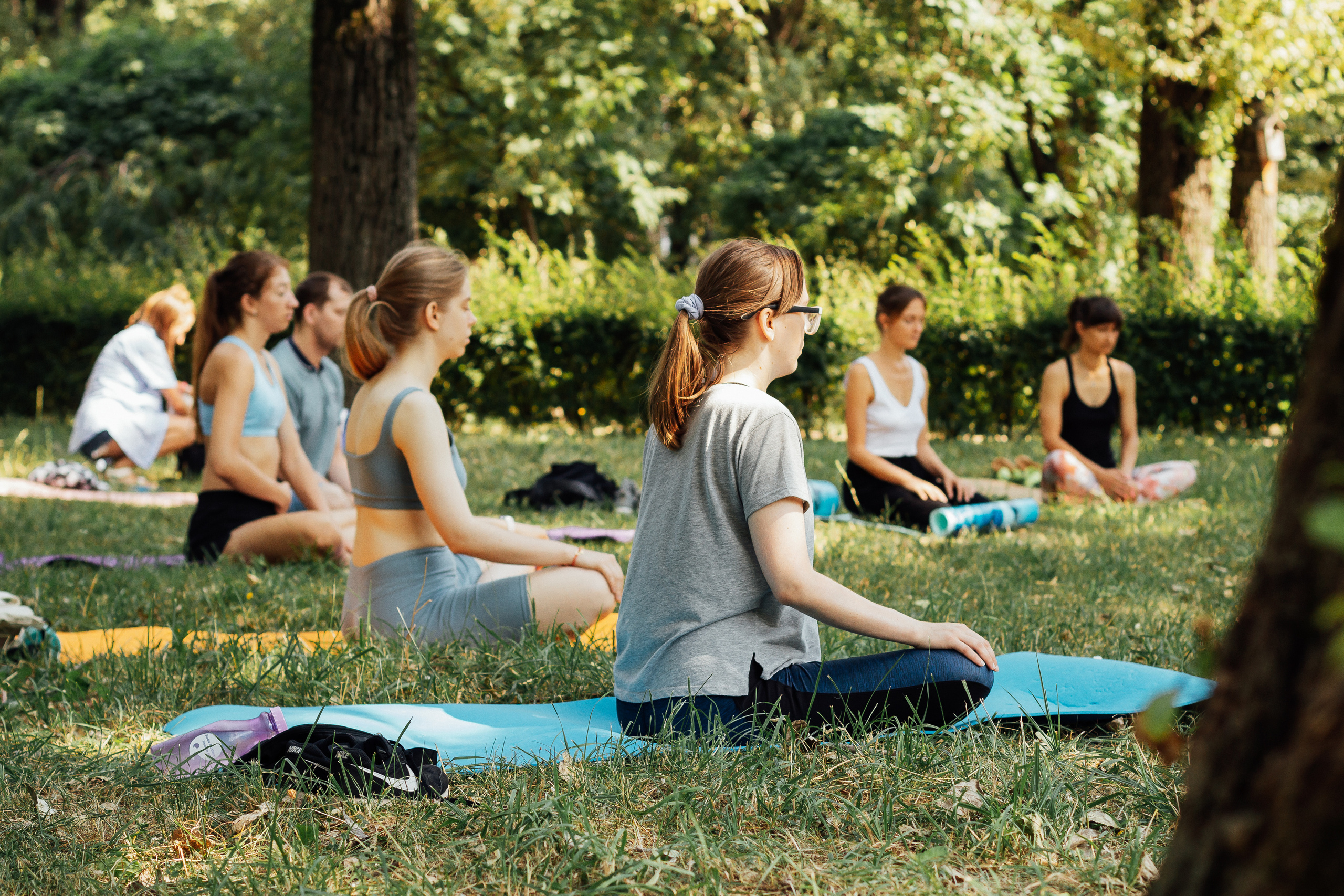 Йога в парке с Викторией. 10 июля 2021. Санкт-Петербург. Ваш персональный фотограф в Волжском Мария Морозова