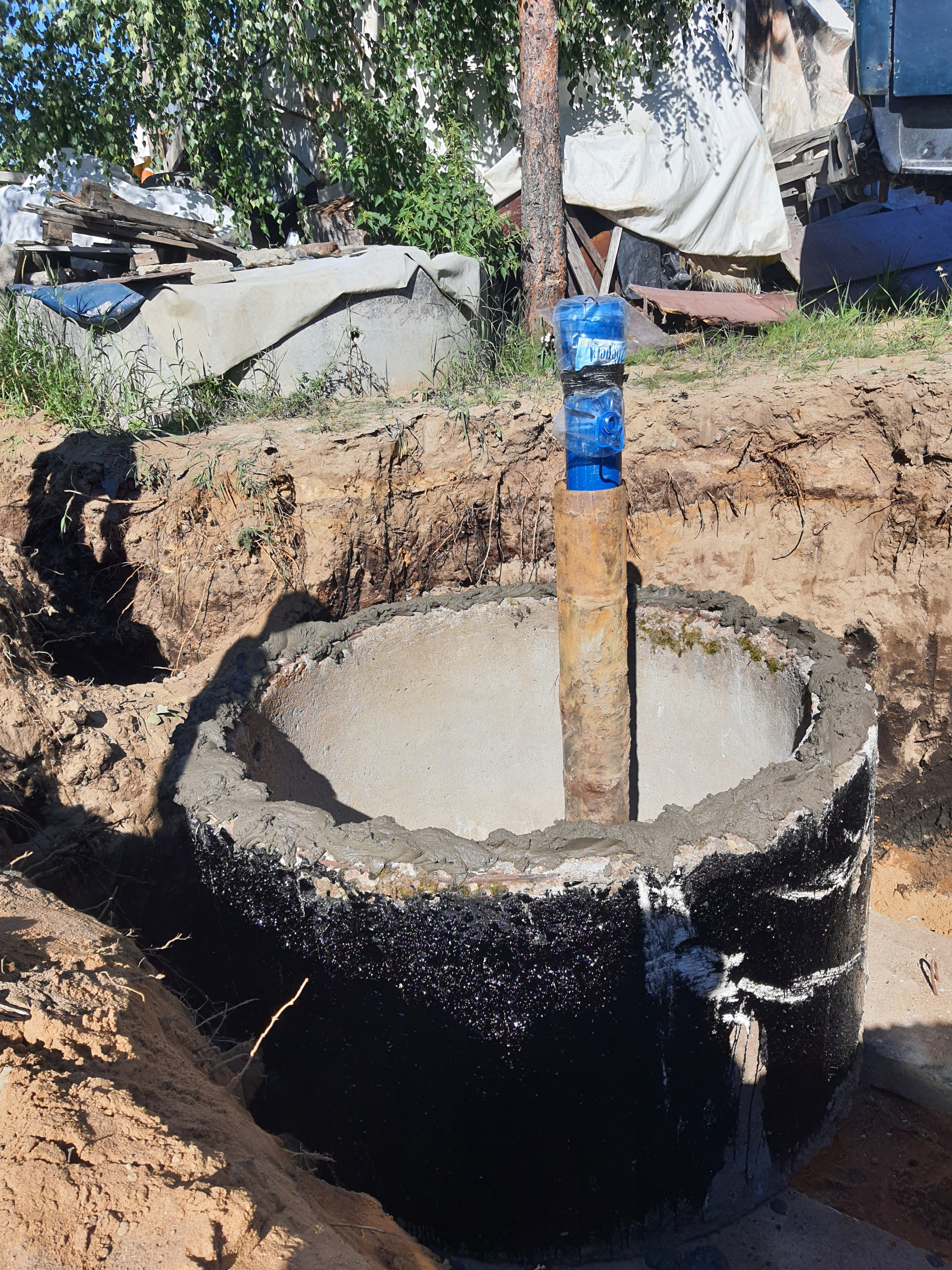 Скважина, ввод воды в дом. Первая Инженерная СПб