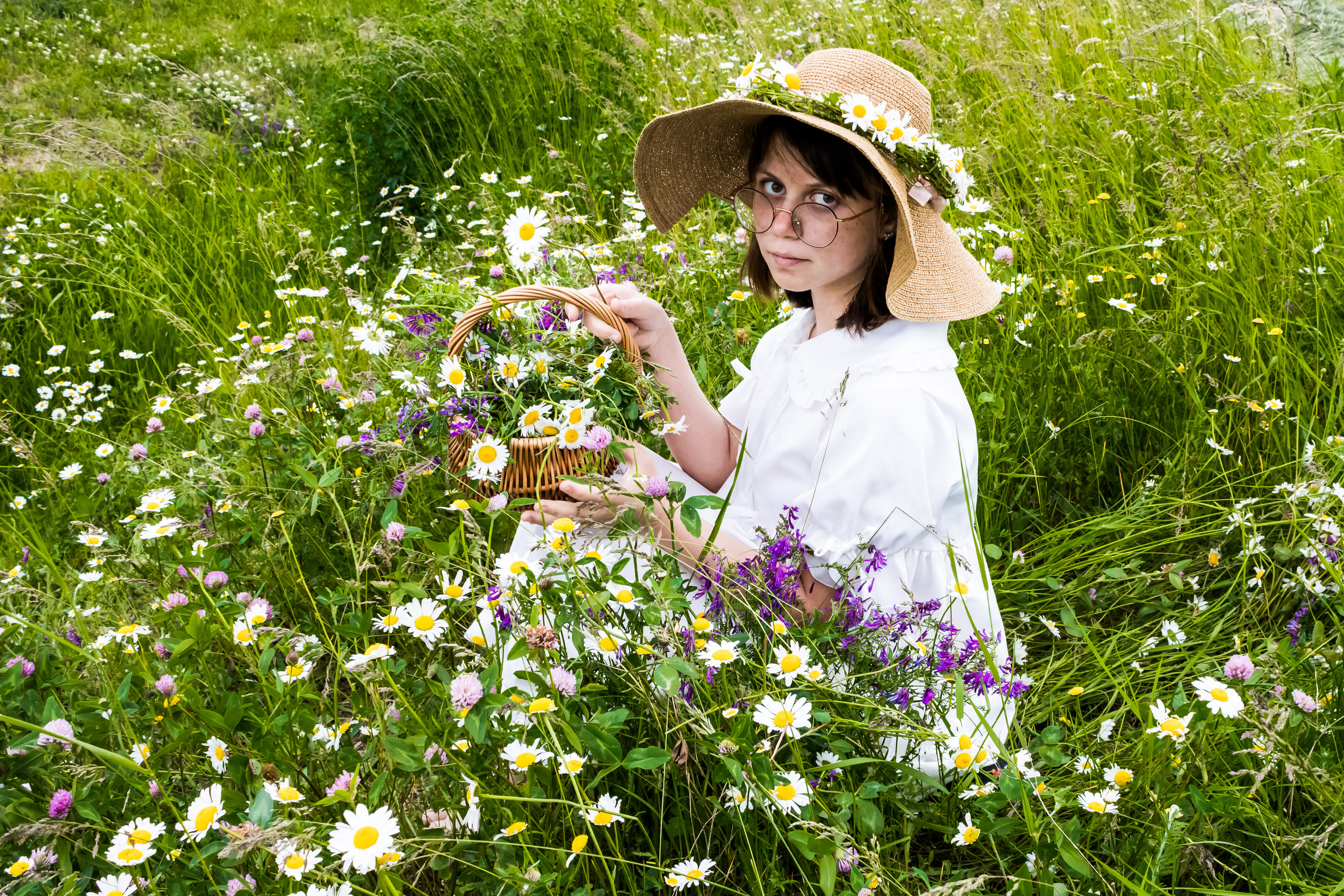 Ромашки. Фотограф детский и семейный Роза Юрченко в Геленджике, Краснодаре