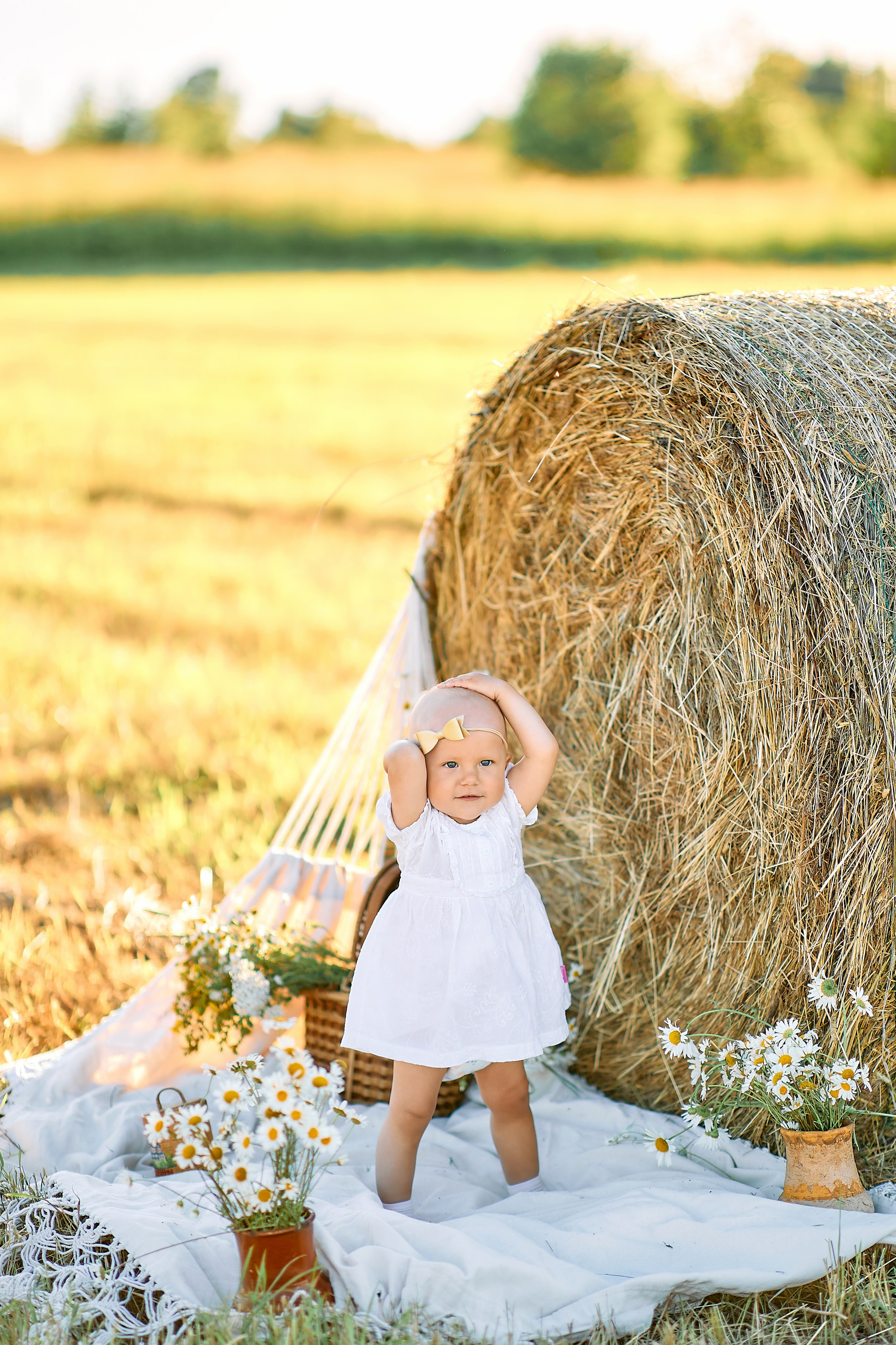 Сонечка в ромашках. Семейный и детский фотограф в Ярославле Юлия Галашина