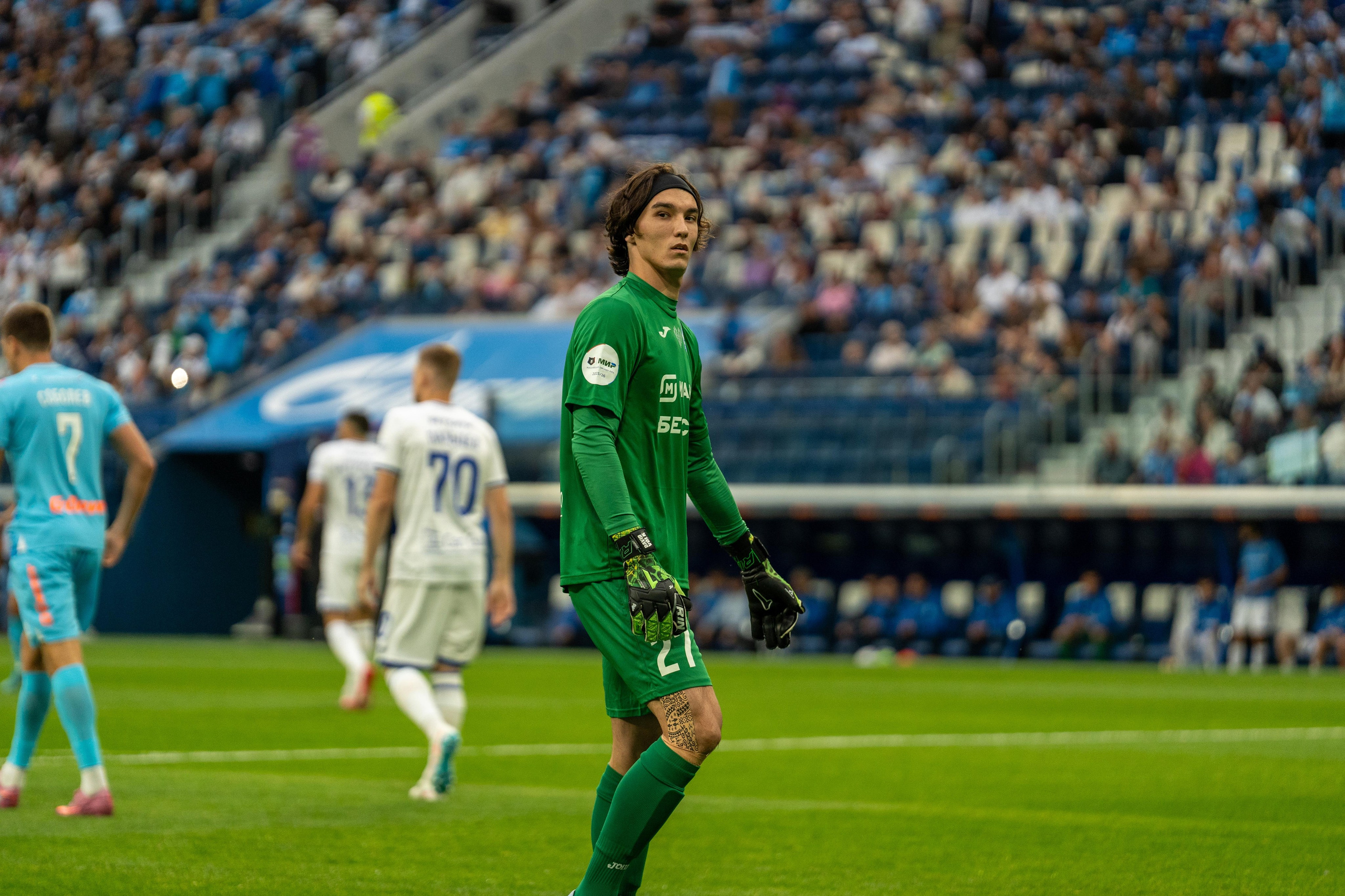 Спортивный фотограф Санкт-Петербург запечатлел вратаря на матче Зенит–Динамо