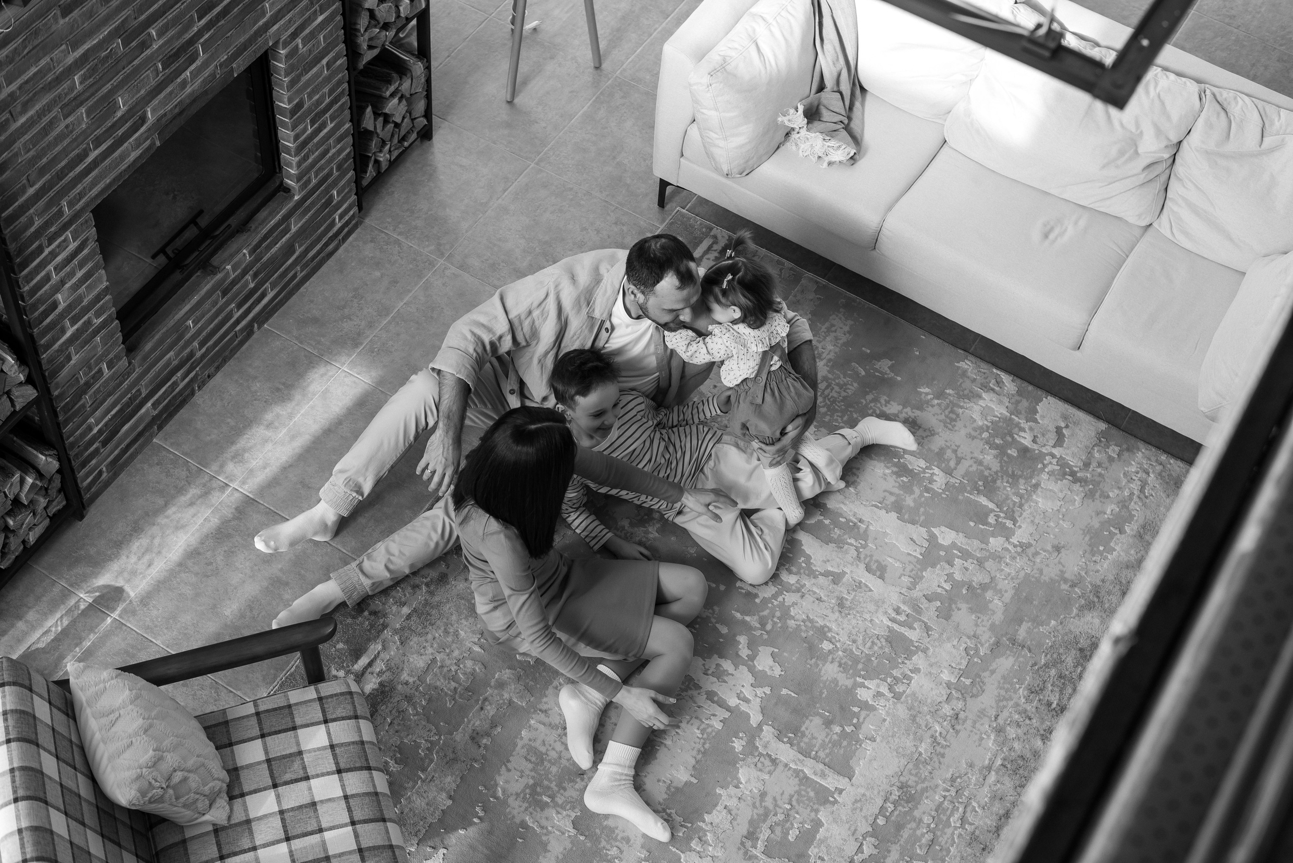 Семейная фотосессия в студии-дом. Семейный и детский фотограф Кущ Наташа