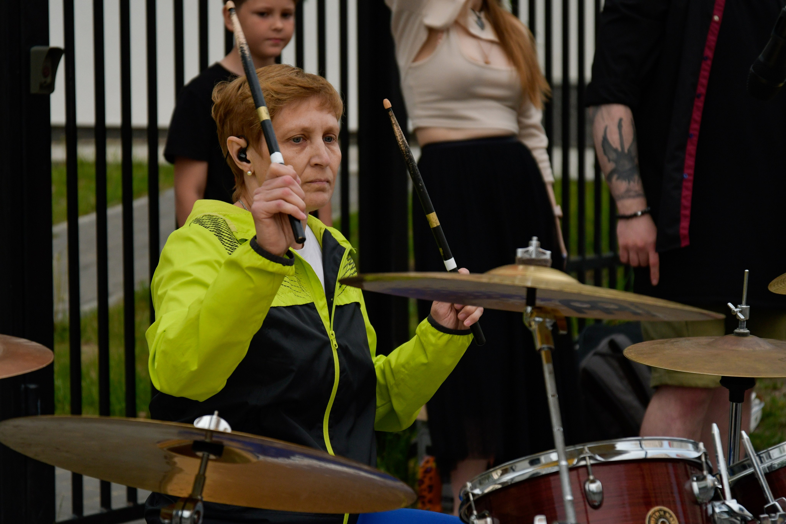 Концерт школы барабанов в соседском центре. Фотографы в Тюмени Андрей и Лидия Войвод