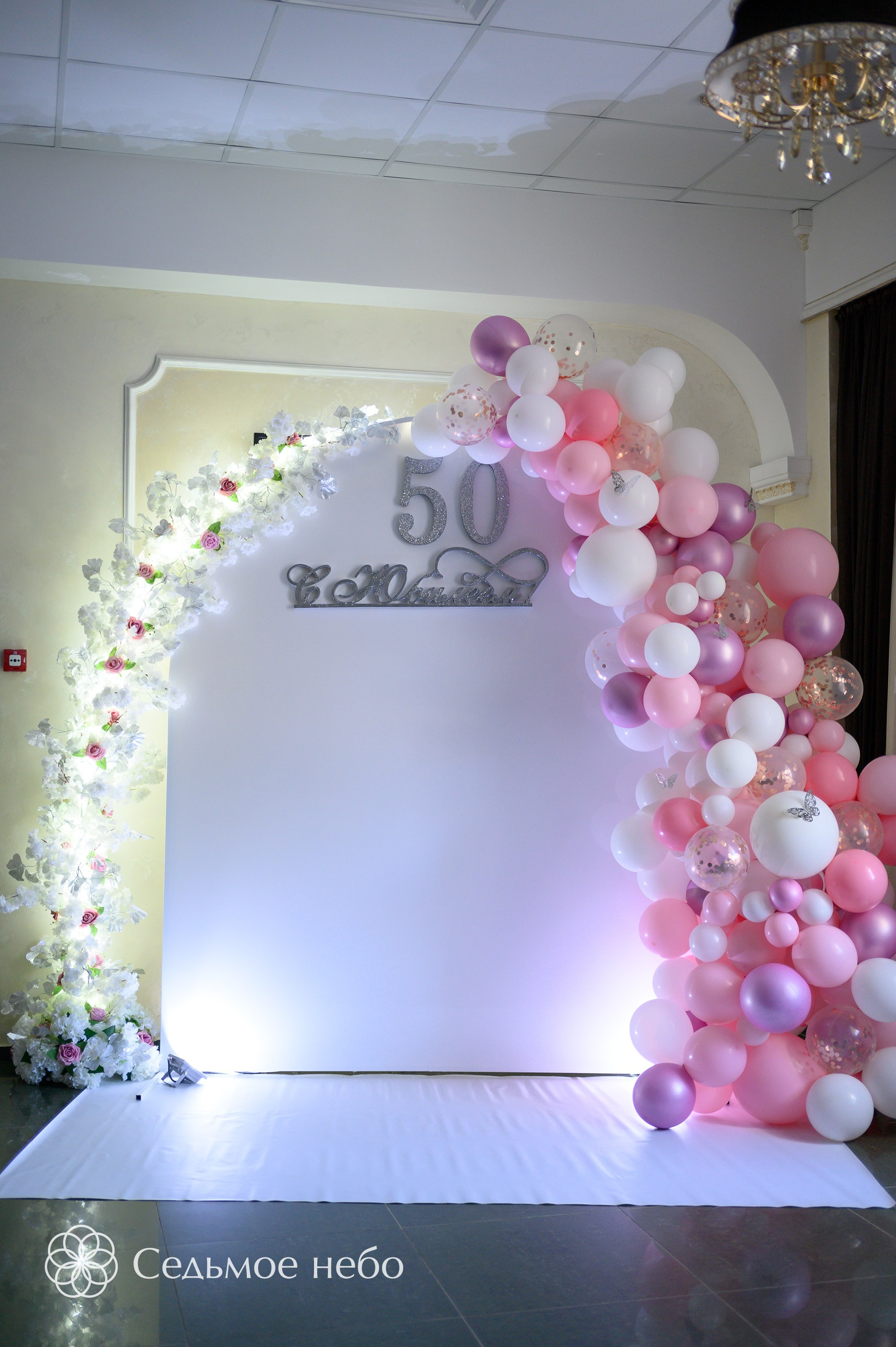 Фотозона на Юбилей. Студия декора Седьмое небо