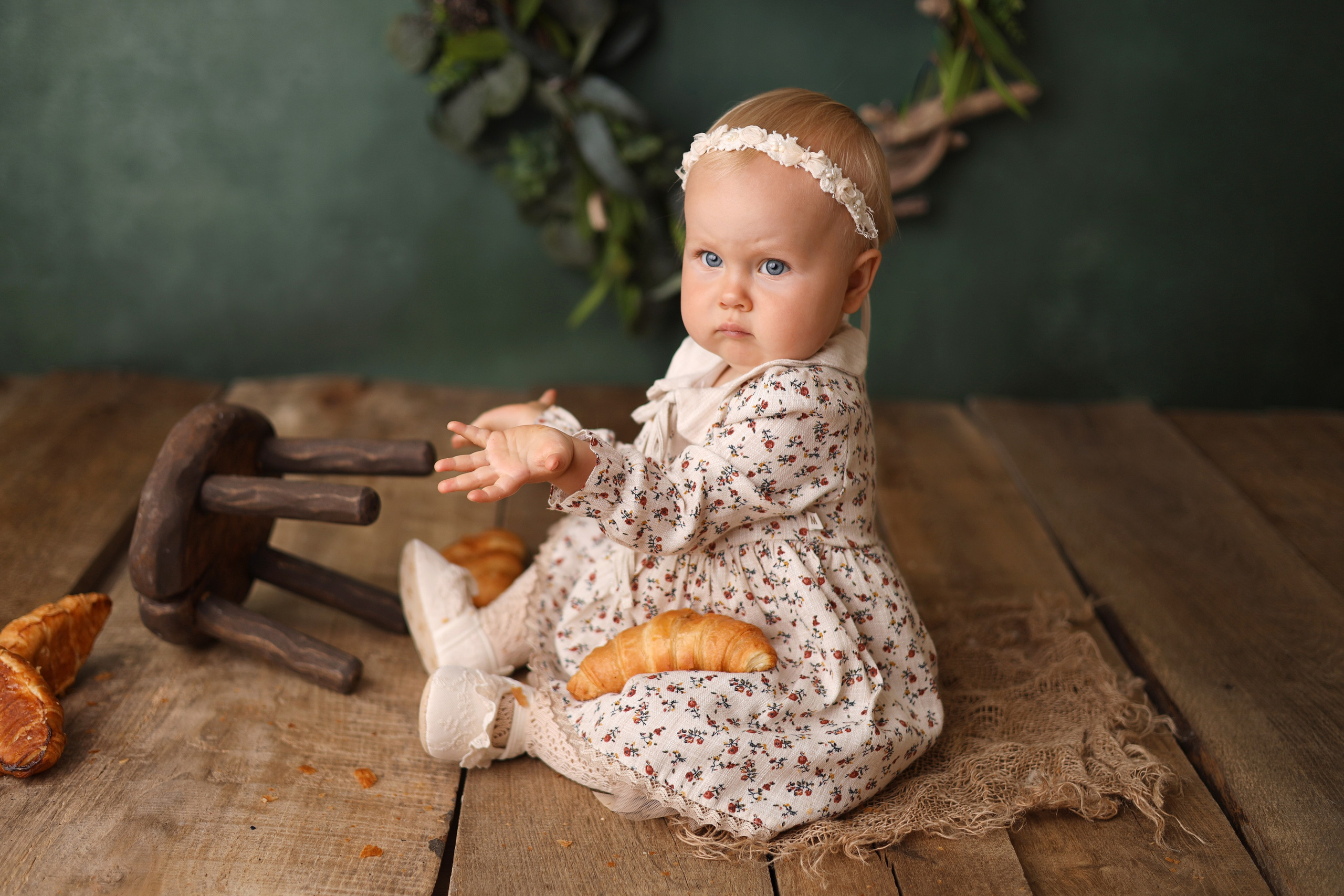Детская фотосессия на 1 годик для Киры. Фотограф новорожденных Москва. Ньюборн фотограф Москва