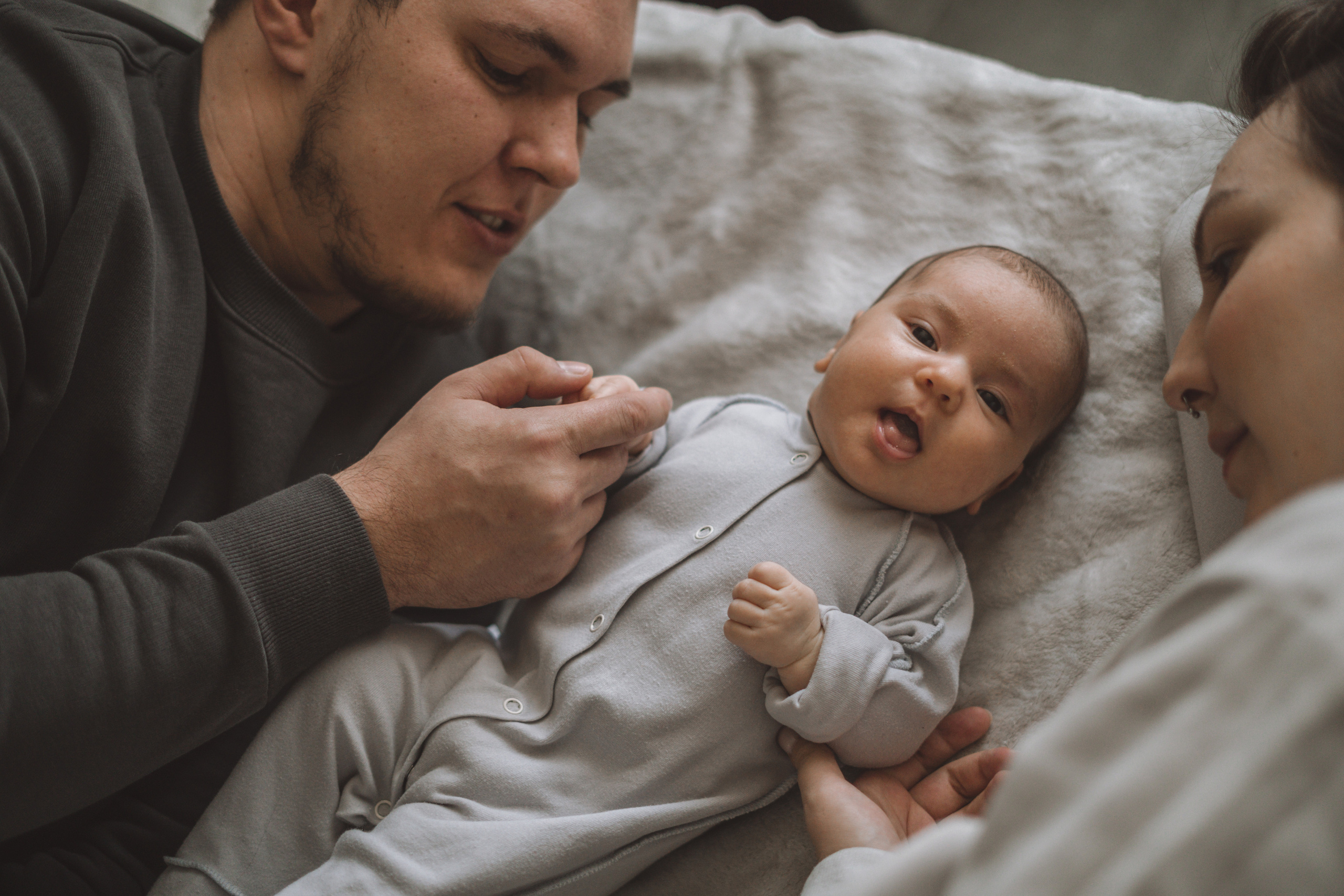 Фотосессия новорожденного малыша у вас дома. Семейный фотограф Ольга Мишустина в Самаре