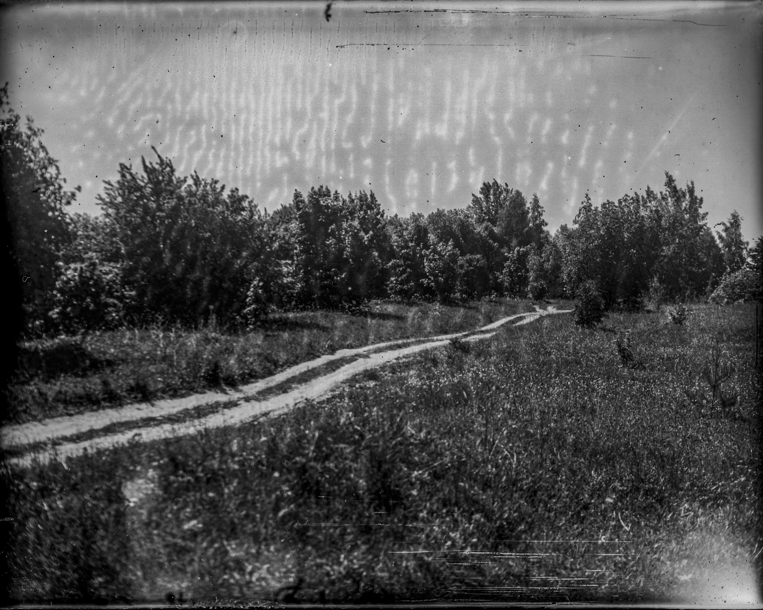 Glass plates. Darkroom aesthetics