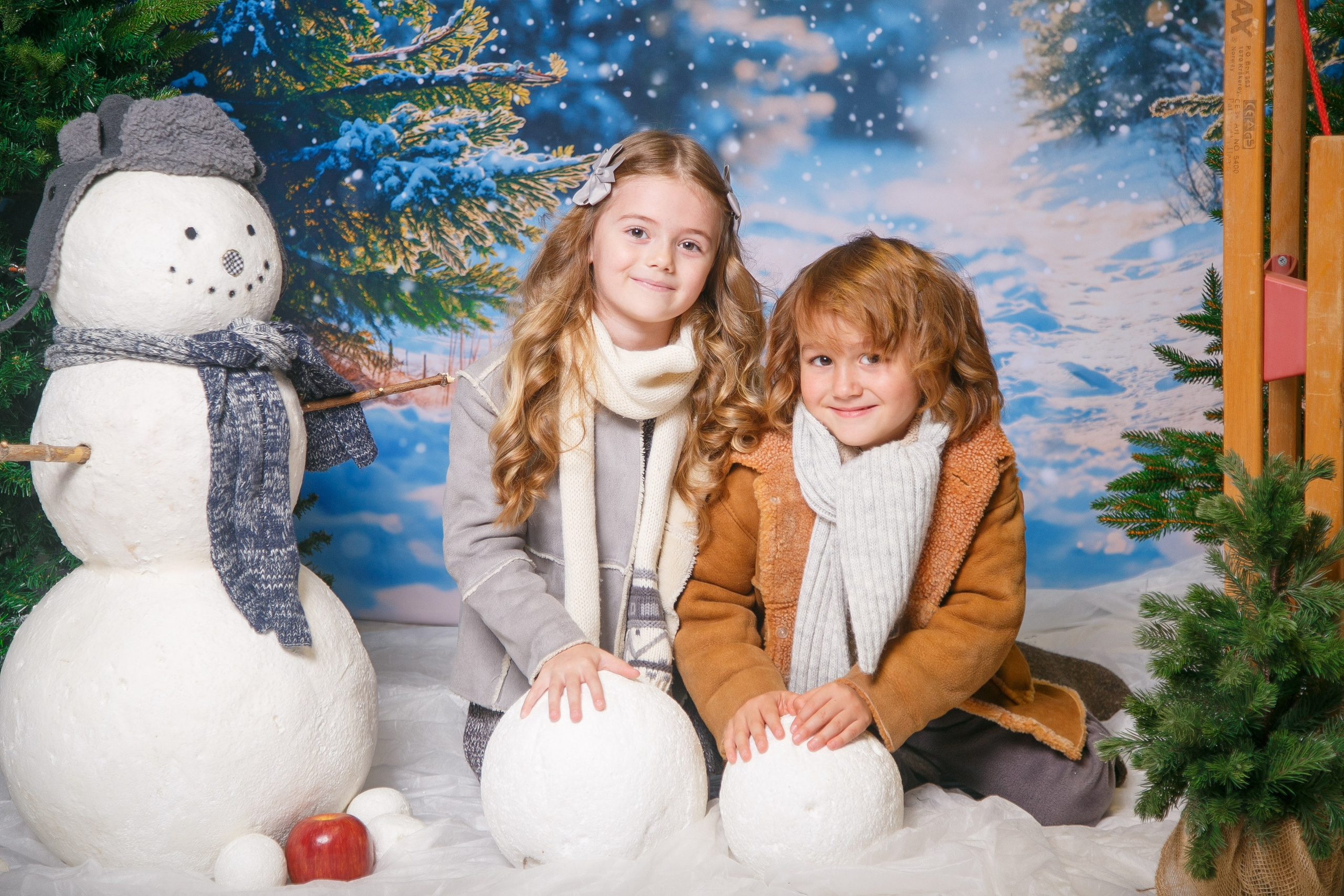 Зимний лес. Детская фотостудия Москва