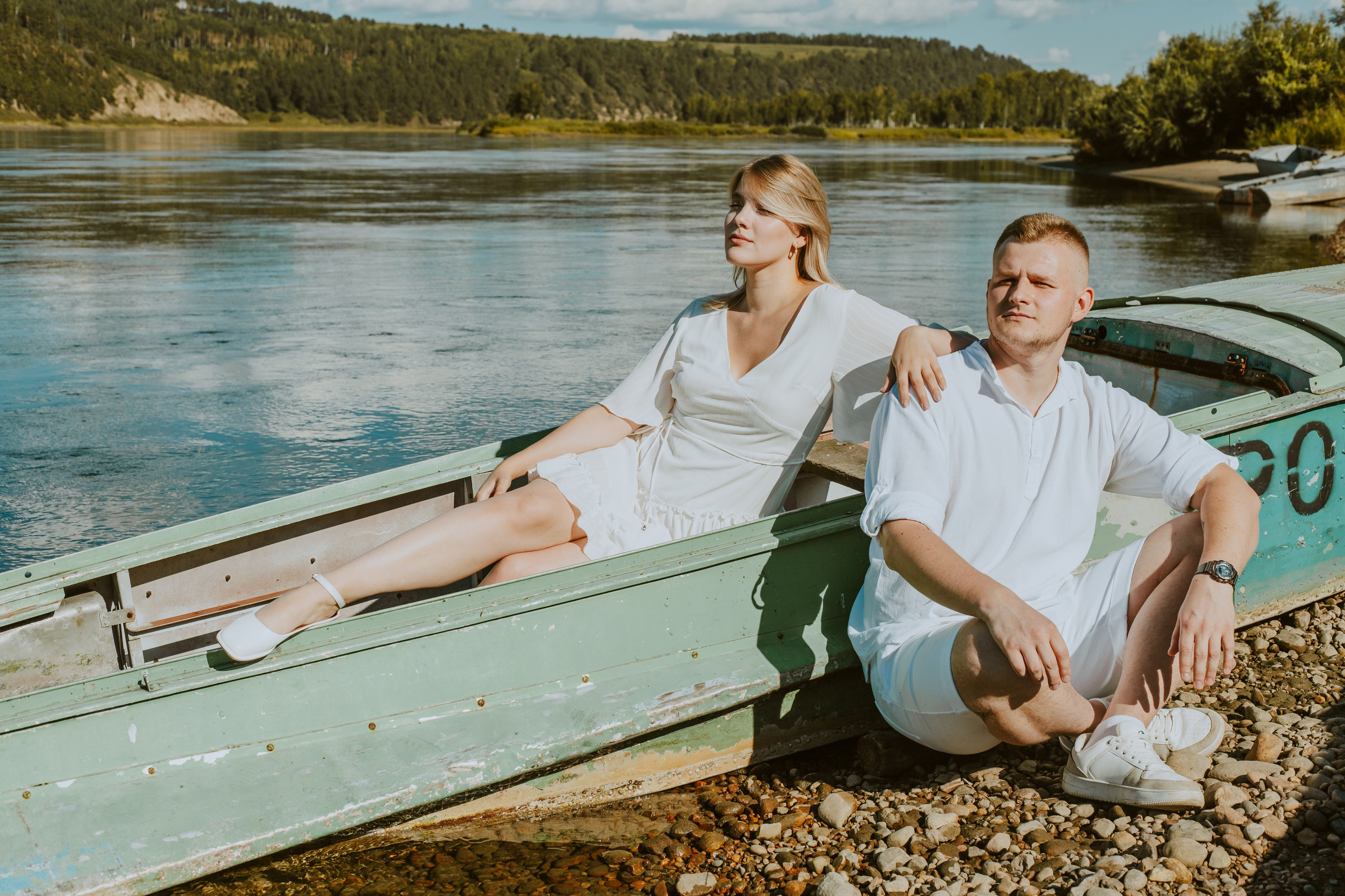 Съёмка love story на берегу в Ангарске