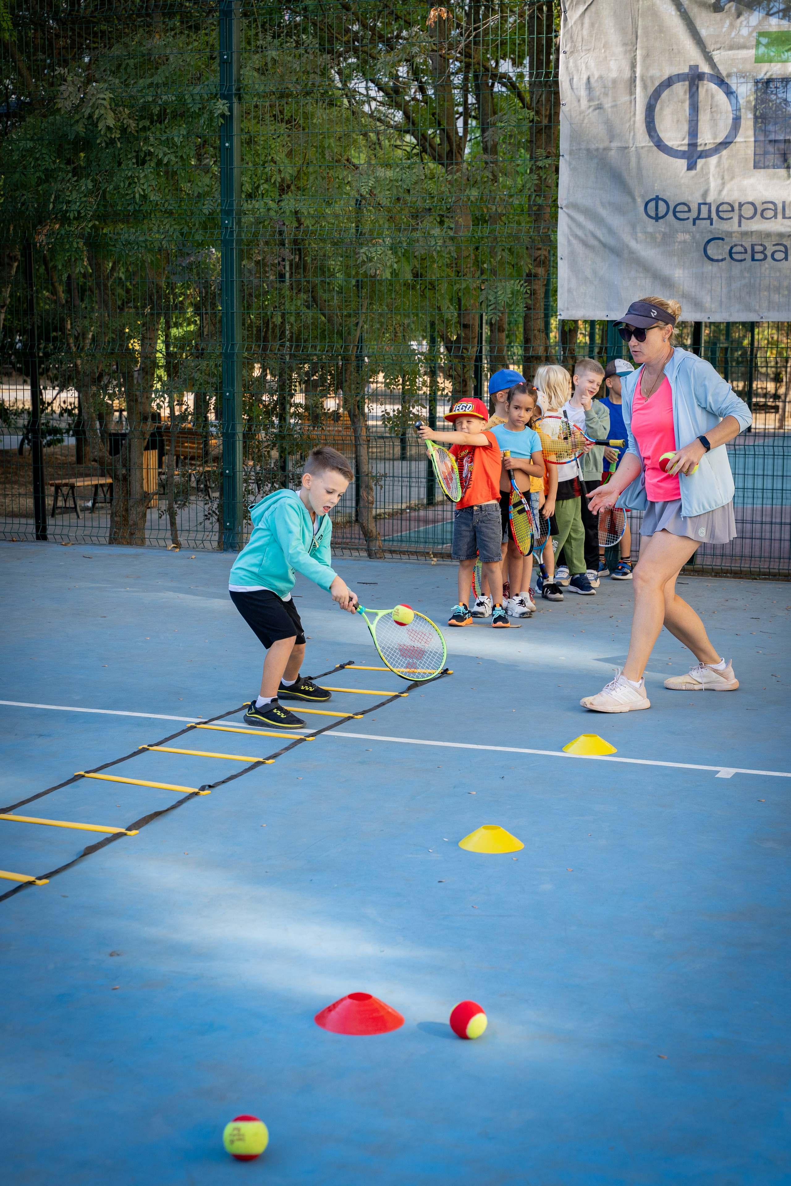 Федерация тенниса Севастополь. Малыши. Анастасия Дунаева. Фотограф в Севастополе