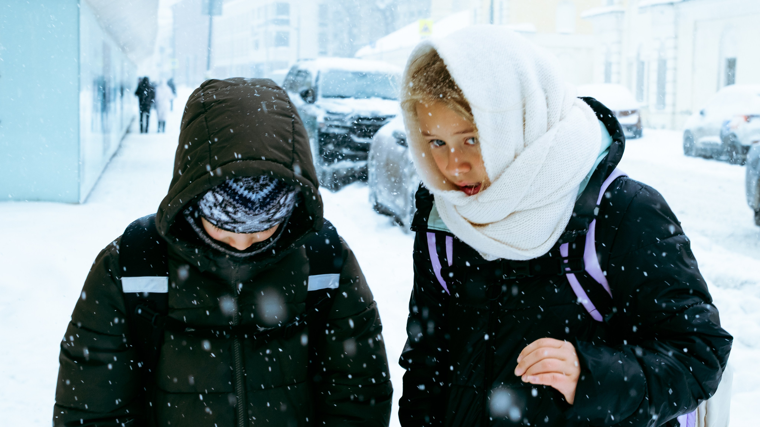 Street: снежная Москва