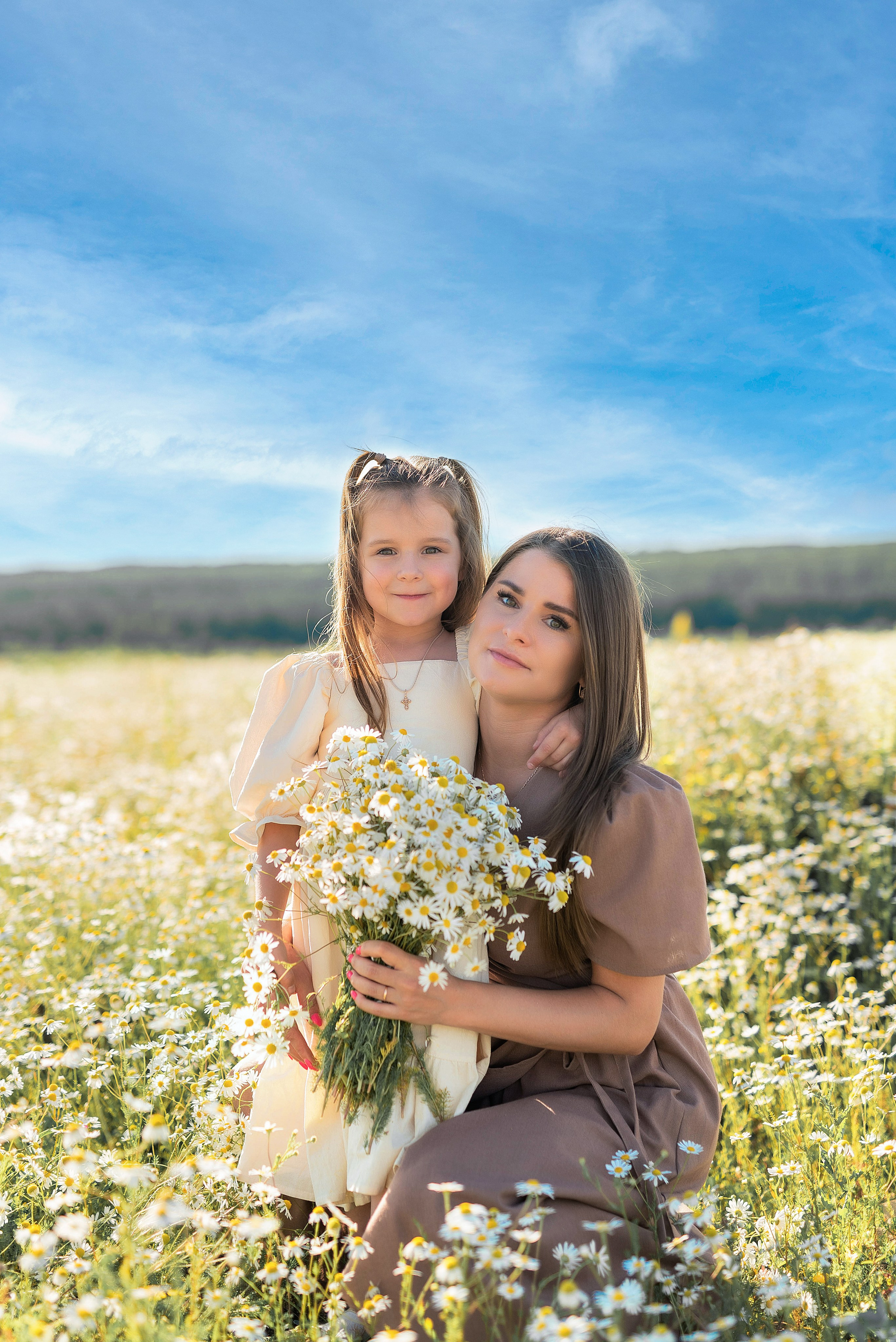 Семейная съёмка в ромашках. Семейный, детский фотограф в Воронеже Анна Никитина