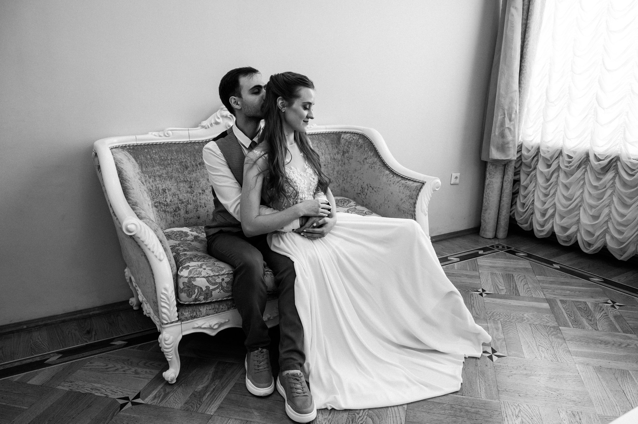 Зеркальный дворик. Свадебный и семейный фотограф из Санкт-Петербурга Климов Анатолий