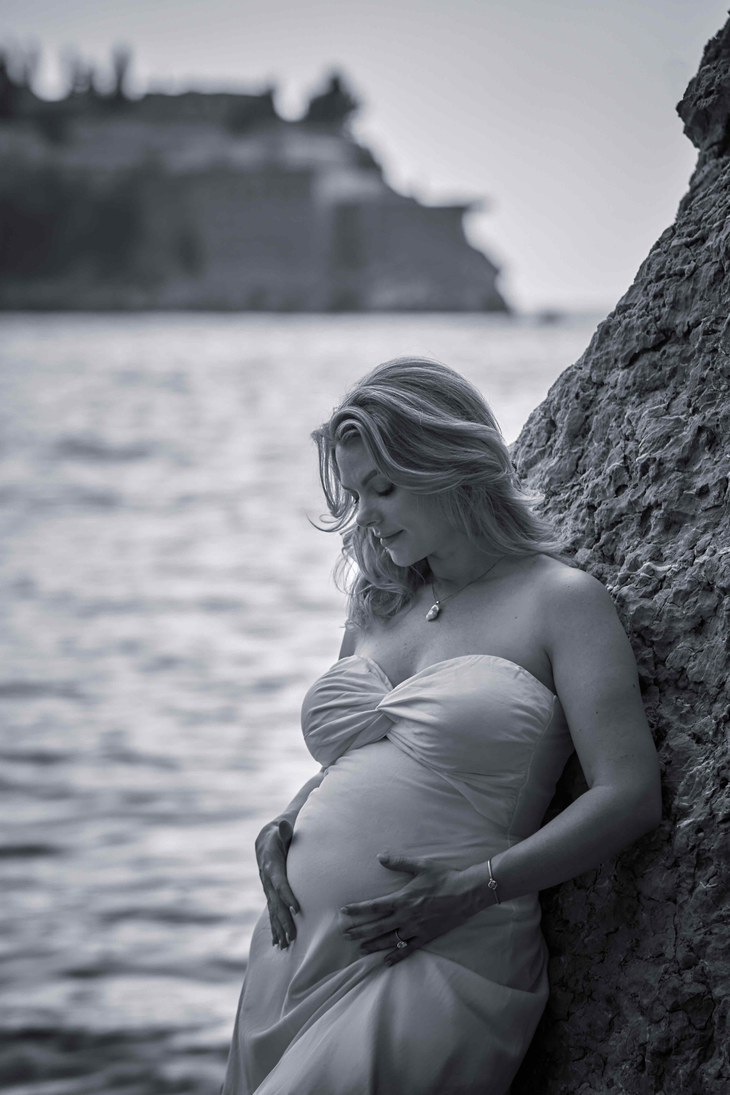 Pregnancy Photoshoot in Montenegro | Sveti Stefan Maternity Session