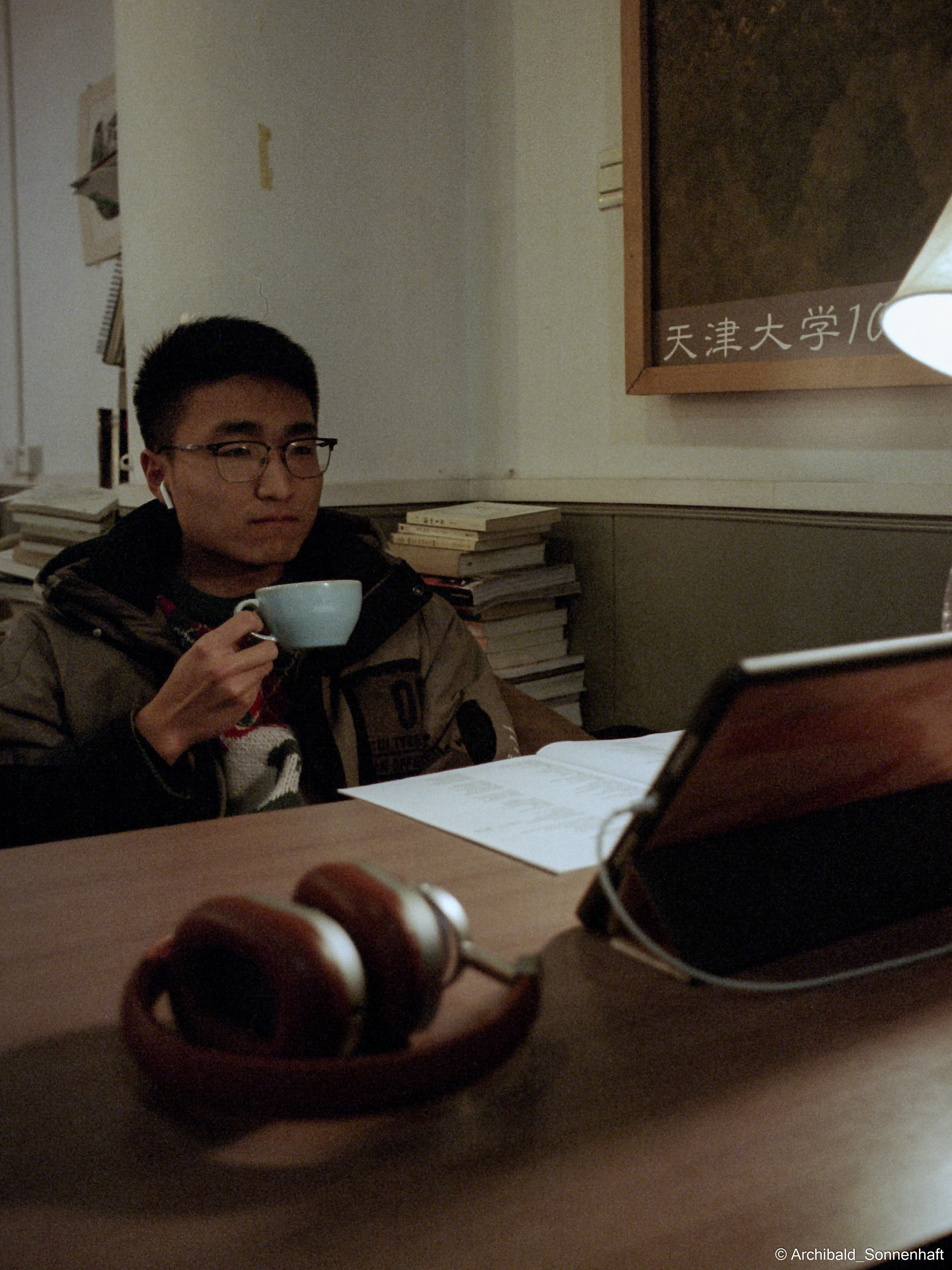 Yep, using film. Photographer in Guangzhou, China. Archibald Sonnenhaft