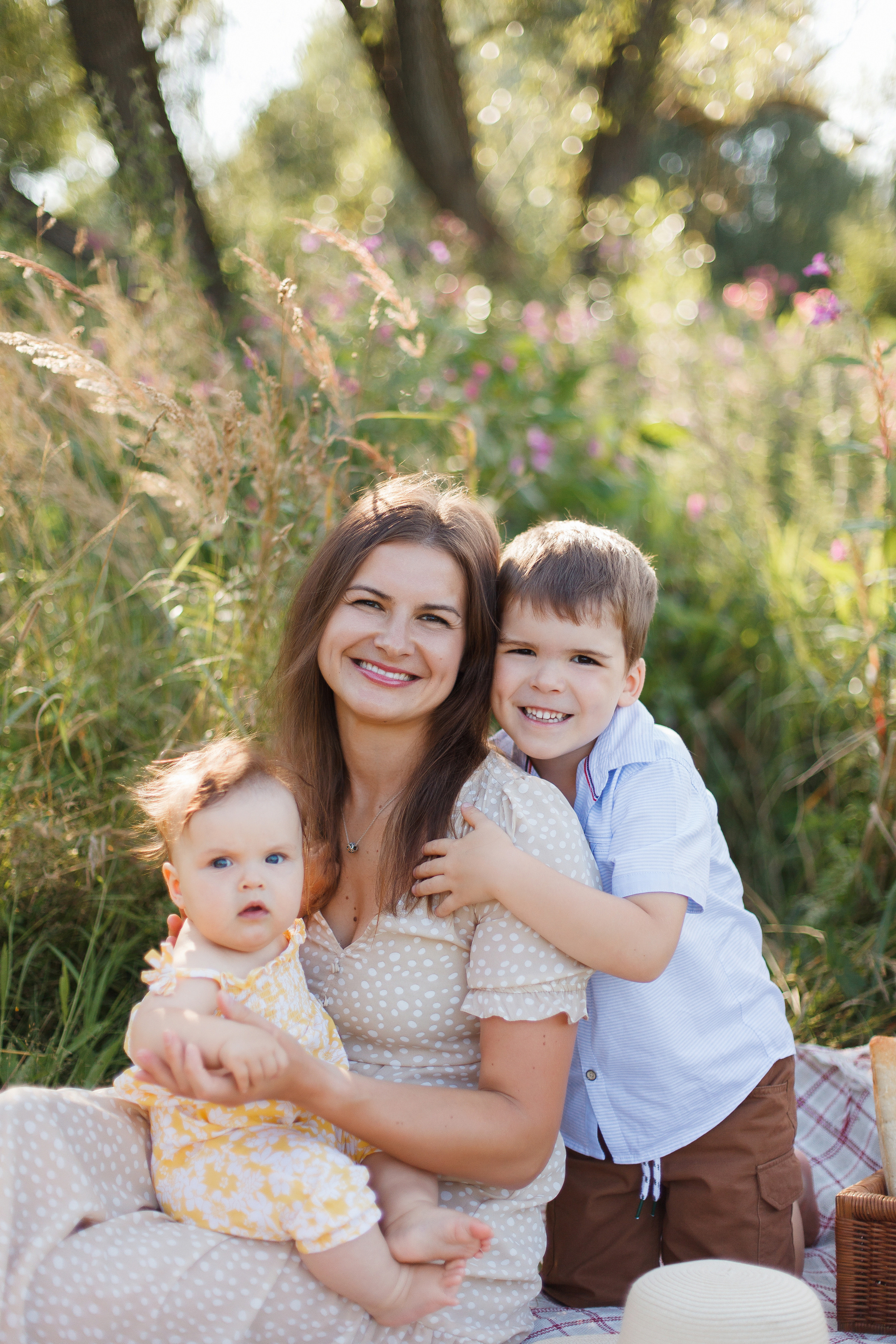 Летняя фотосессия с семьей около Пыхтинского пруда. Фотограф Александра Сыщенко