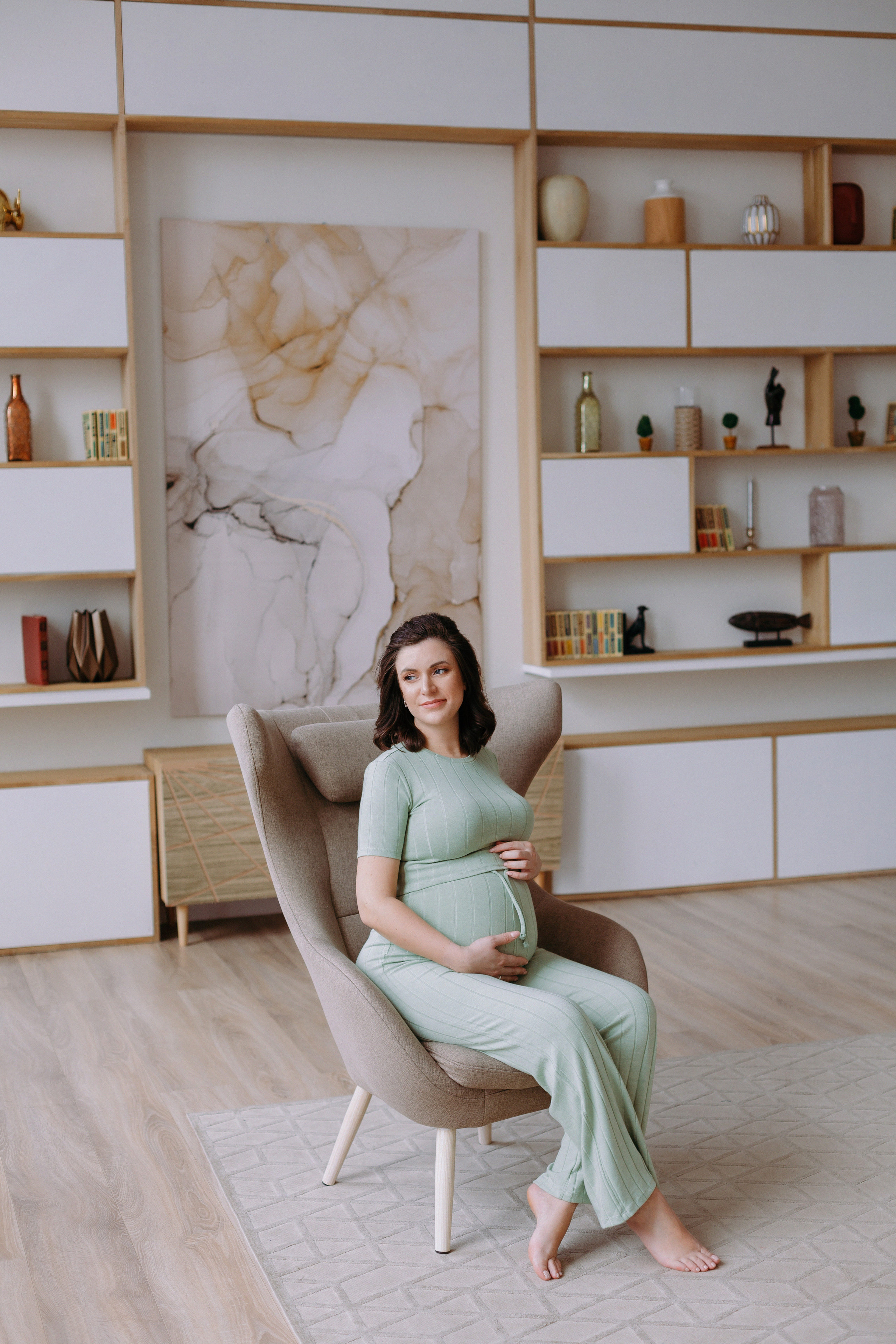 Фотосессия беременности в фотостудии Кросс. Фотограф Александра Сыщенко