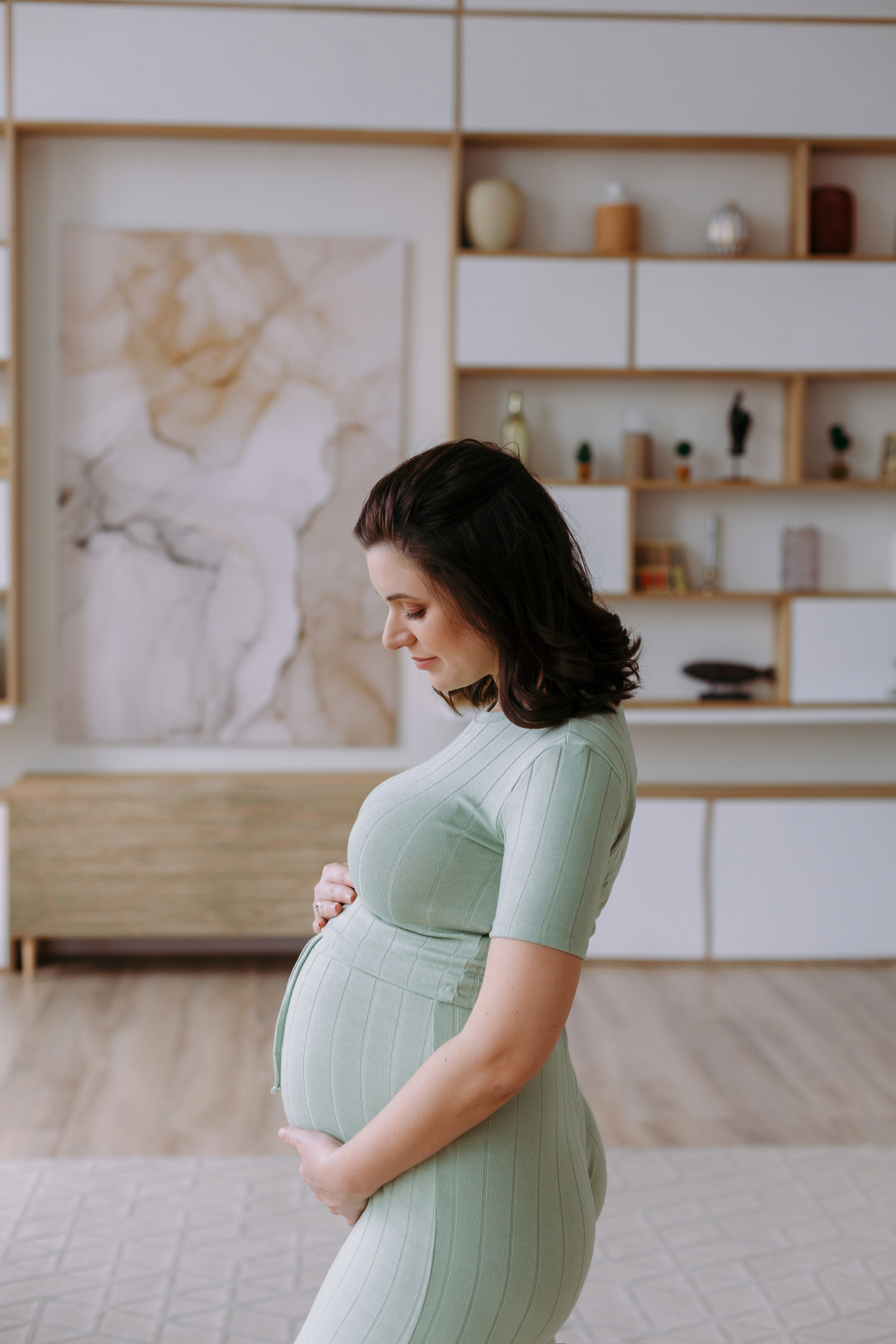 Фотосессия беременности в фотостудии Кросс. Фотограф Александра Сыщенко