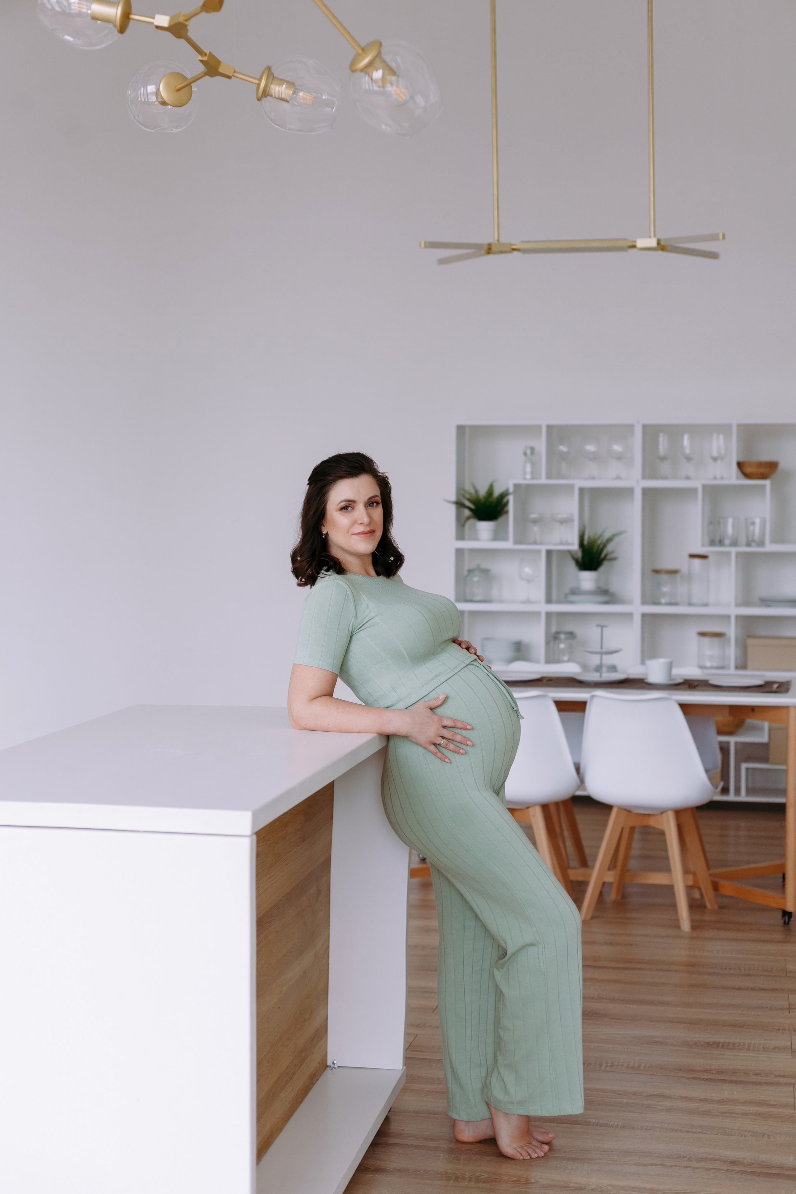 Фотосессия беременности в фотостудии Кросс. Фотограф Александра Сыщенко