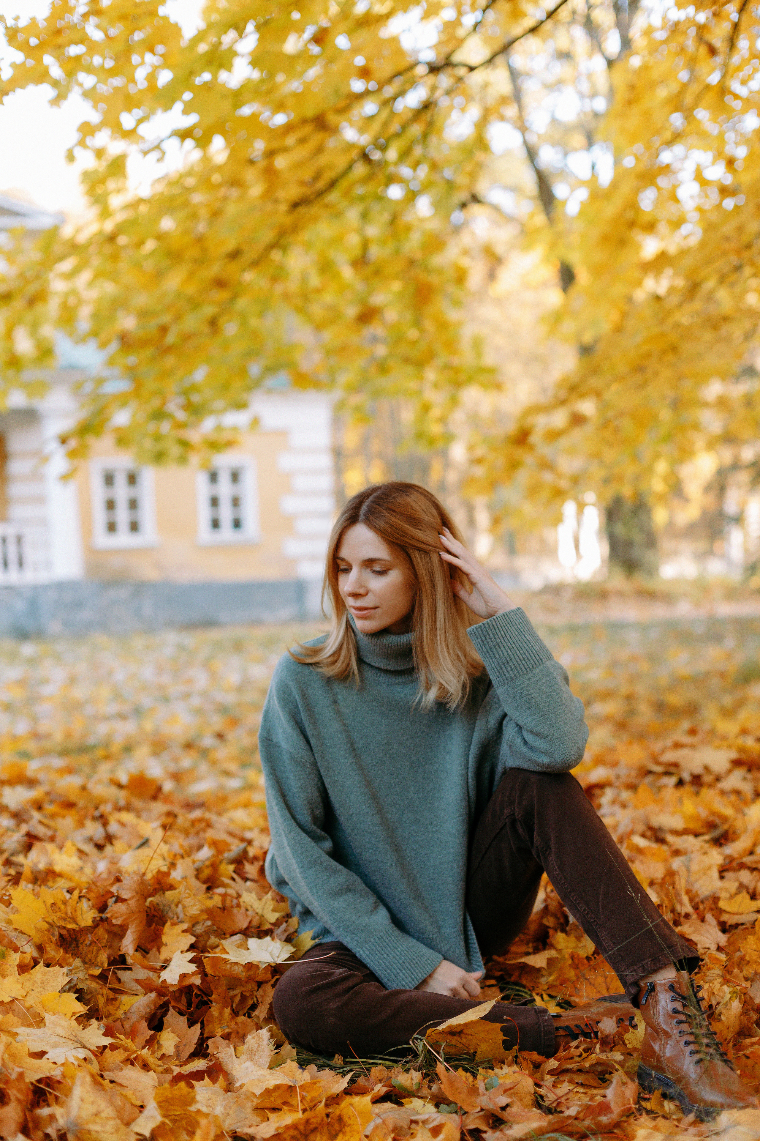 Осенняя фотосессия в усадьбе Валуево. Фотограф Александра Сыщенко