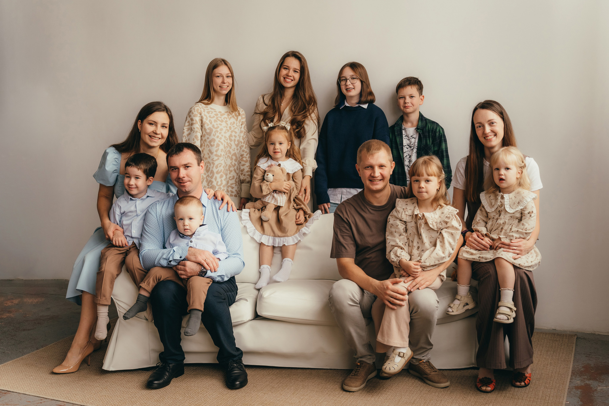 Большая семья. Семейный фотограф • Домашние съемки в Нижнем Новгороде