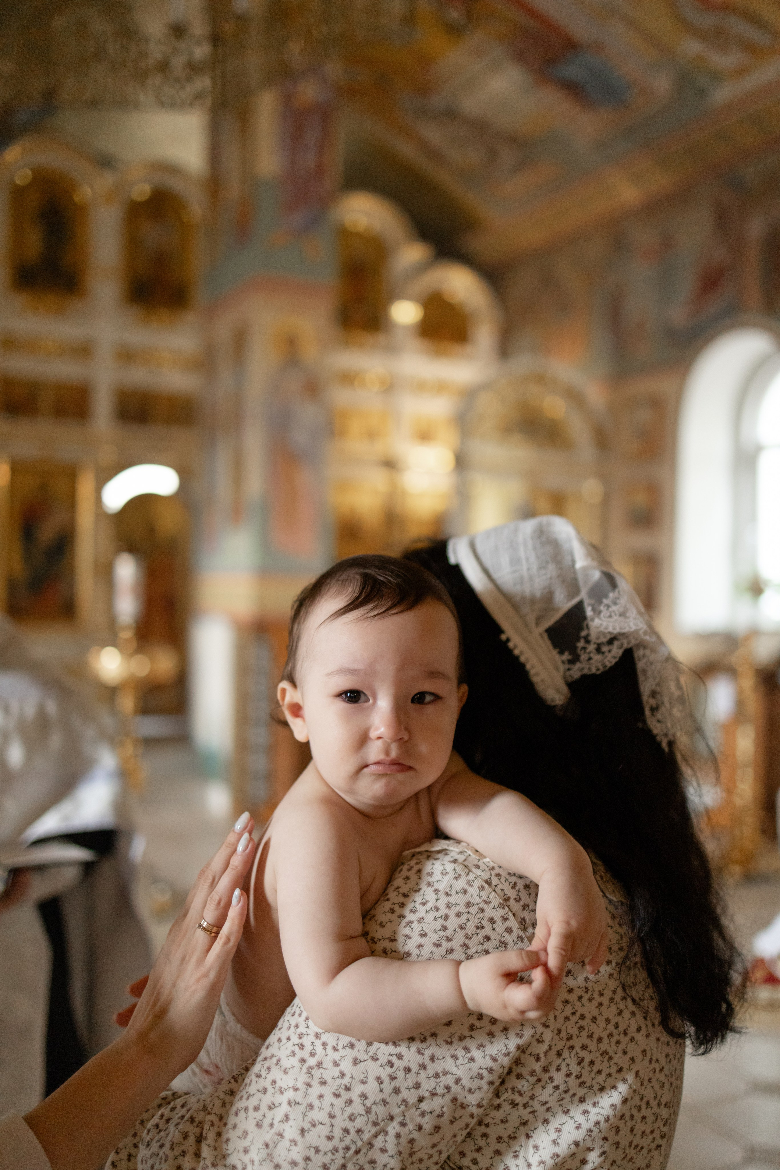 Таинство Крещения Мишель. Фотограф новорождённых Newborn Москва