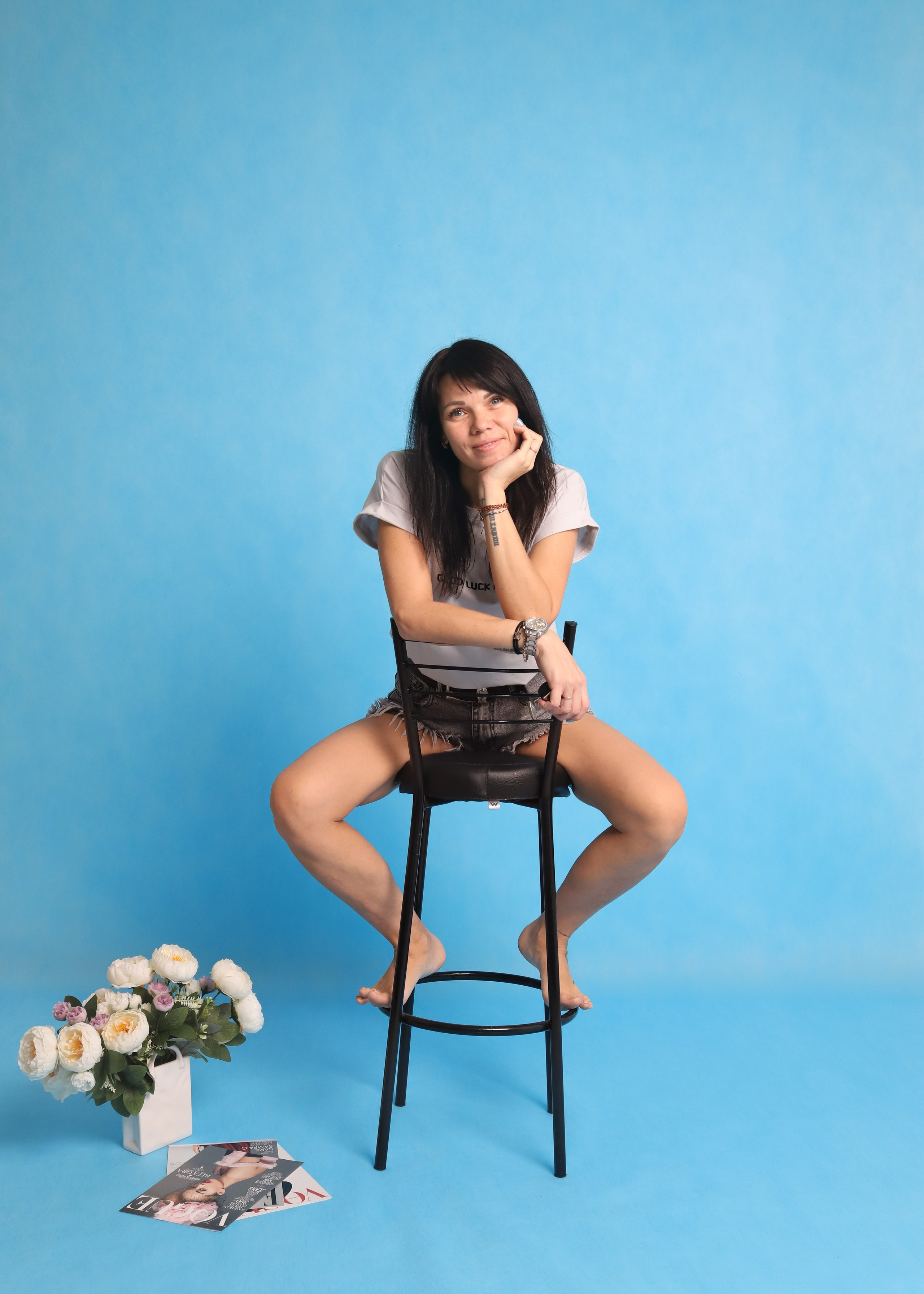 Голубой. Фотостудия самообслуживания. Студия без фотографа в Твери