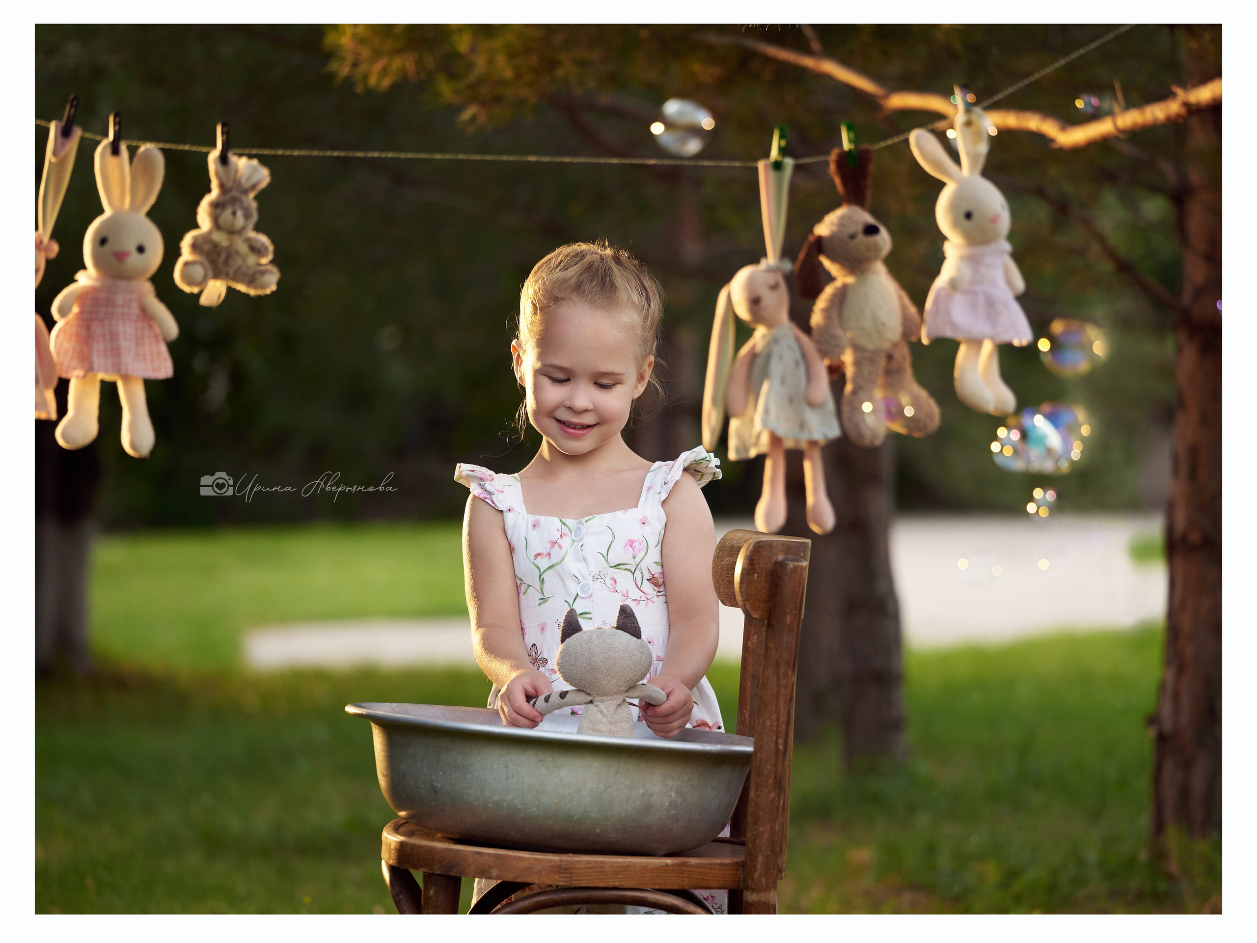 Детская фотосессия Стирка игрушек. Фотограф в Ульяновске Ирина Аверьянова