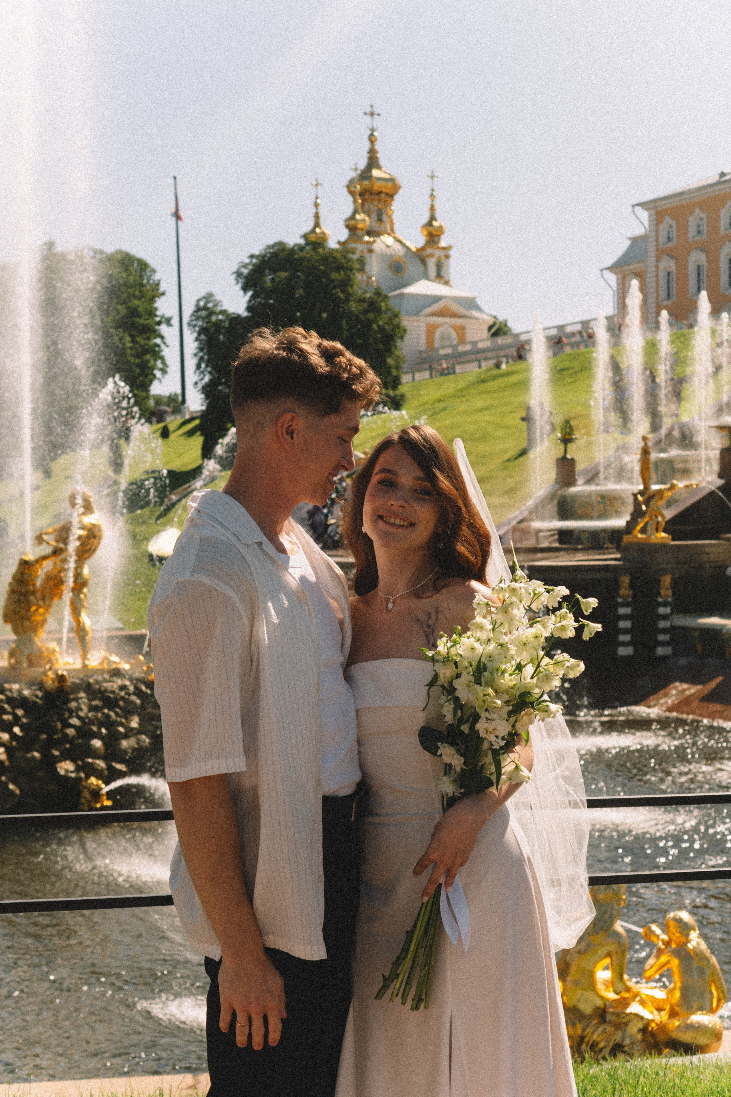 СВАДЕБНАЯ СЬЕМКА В ПЕТЕРГОФЕ И СЬЕМКА РЕПОРТАЖА В ЗАГСЕ ПЕТЕРГОФА. Профессиональный фотограф, Санкт-Петербург — Виктория Богомолова