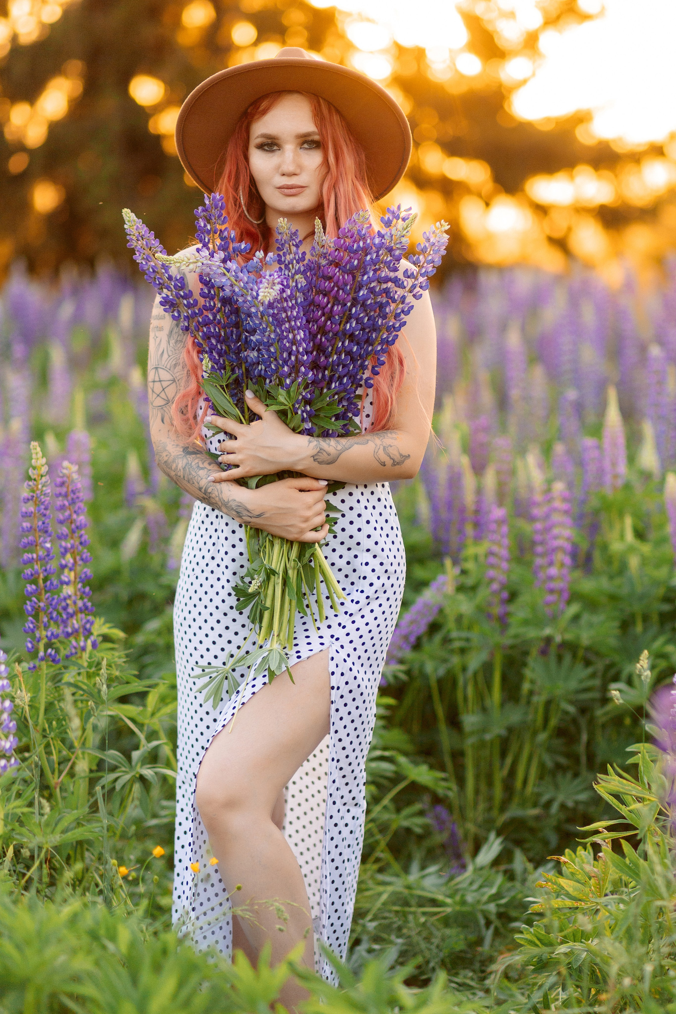 Люпиновая Фотосессия на закате. Профессиональный фотограф в Ижевске Леша Петров