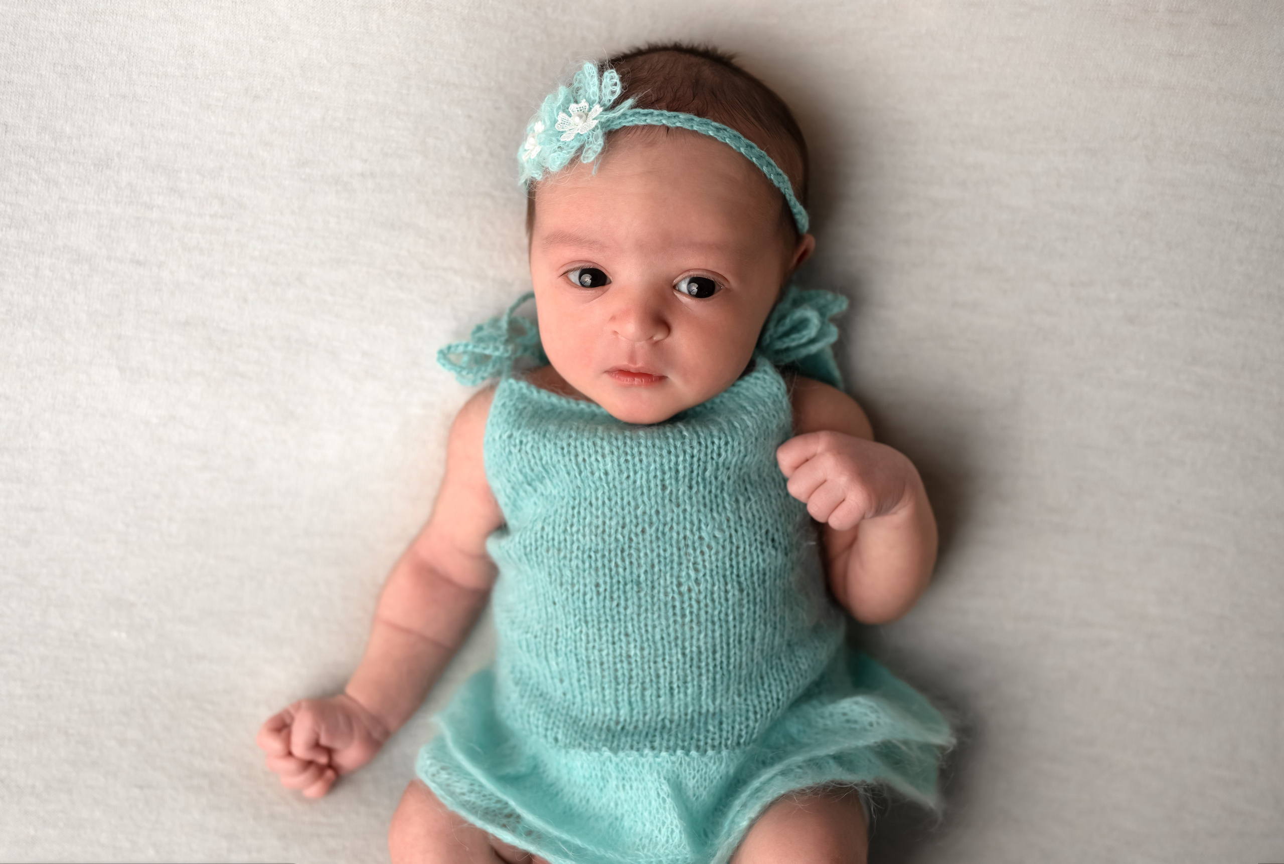 Возраст 3 недели, девочка. Фотограф новорождённых Ольга Ушакова Москва