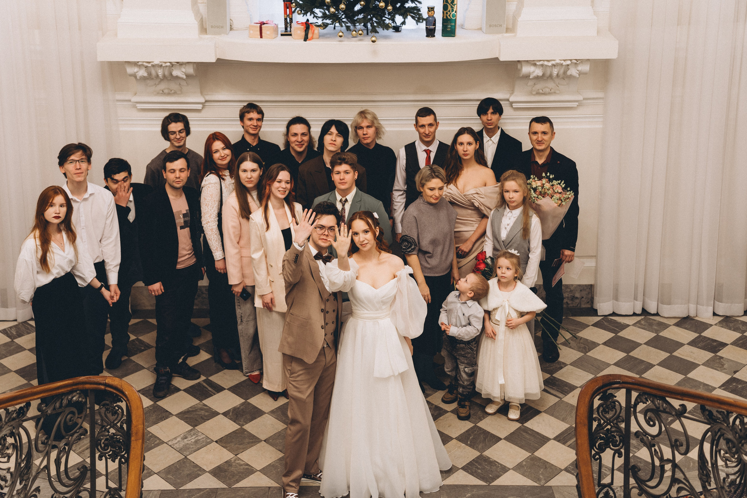 СВАДЕБНАЯ СЬЕМКА ВО ВТОРОМ ДВОРЦЕ С ГОСТЯМИ И ПРОГУЛКА В ТАВРИЧЕСКОМ САДУ. Профессиональный фотограф, Санкт-Петербург — Виктория Богомолова