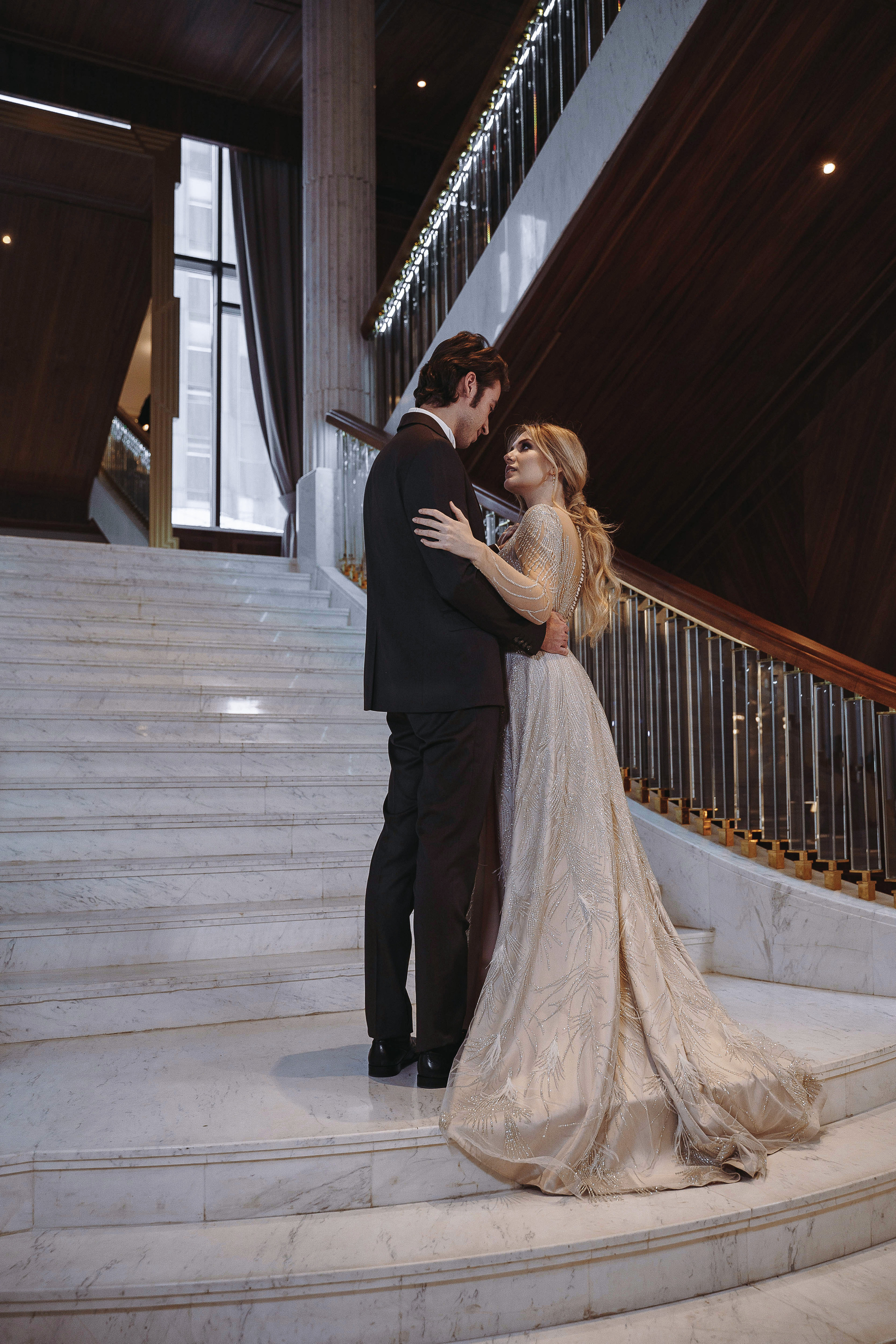 Свадебная фотосессия в отеле Marriott Imperial Plaza Москва