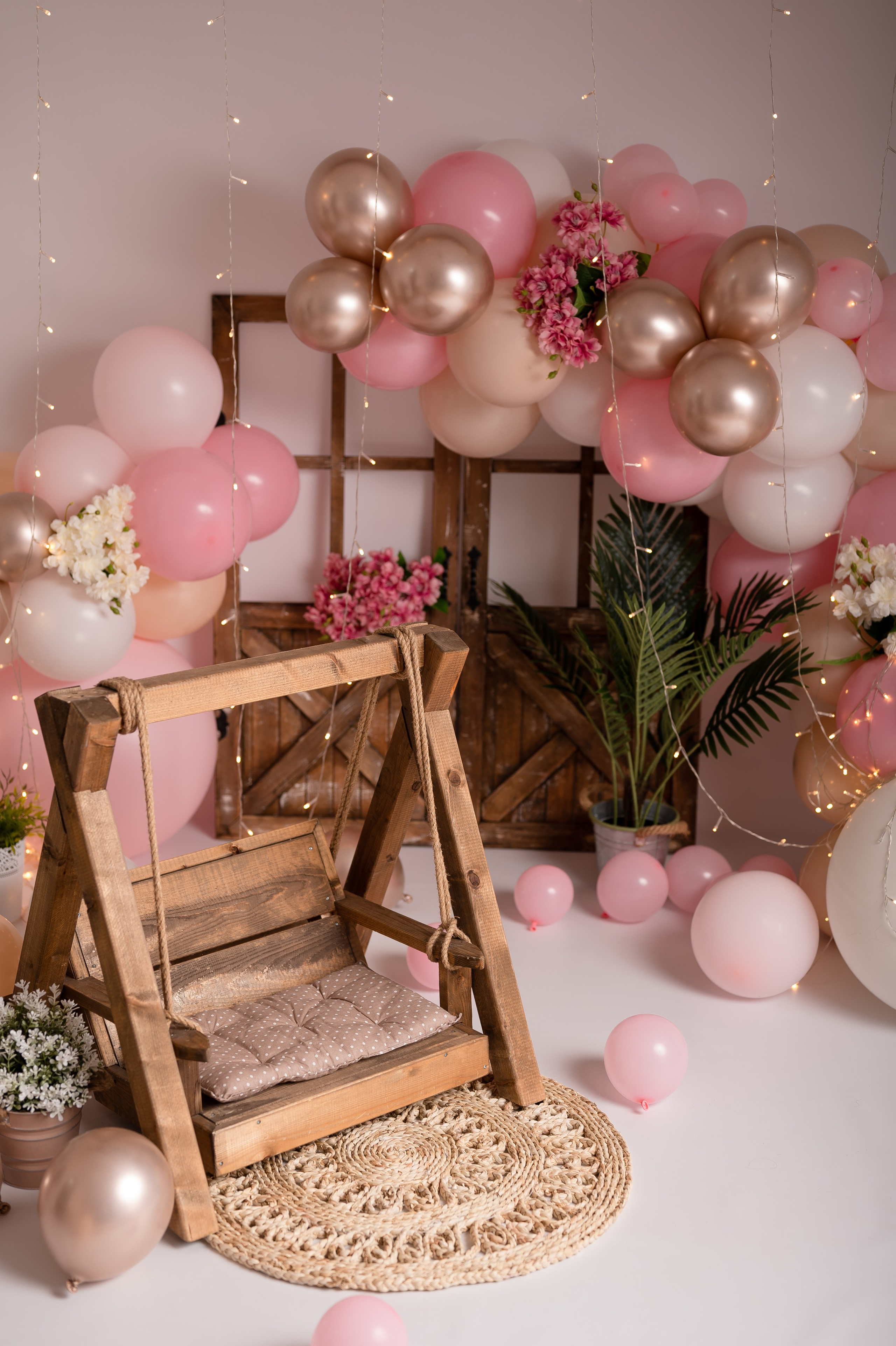 Декоры на Первые годики. Детский и семейный фотограф в Красноярске. Фотосессии новорожденных малышей до 1 месяца