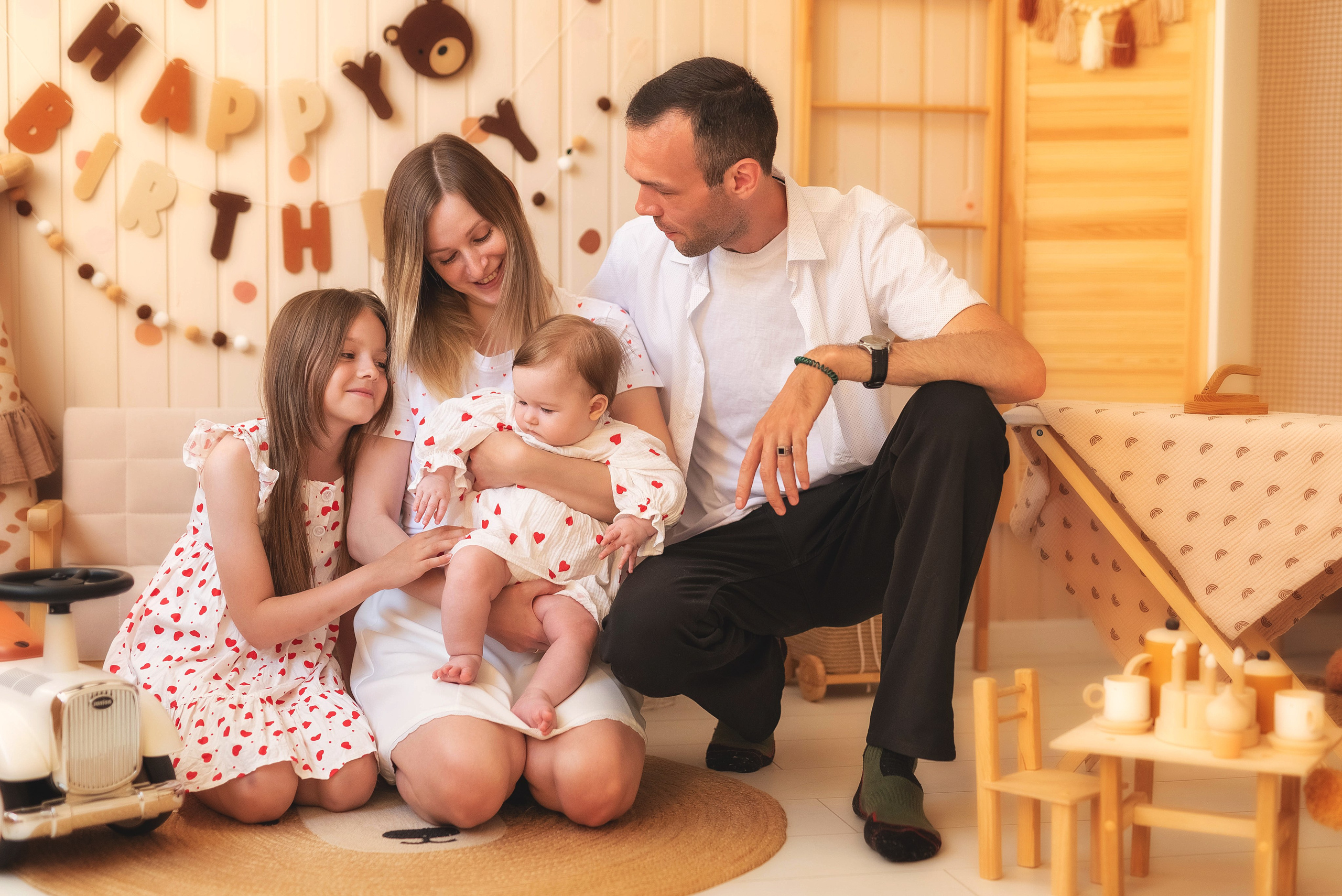 Семейная фотосессия в студии. Семейный, детский фотограф в Воронеже Анна Никитина