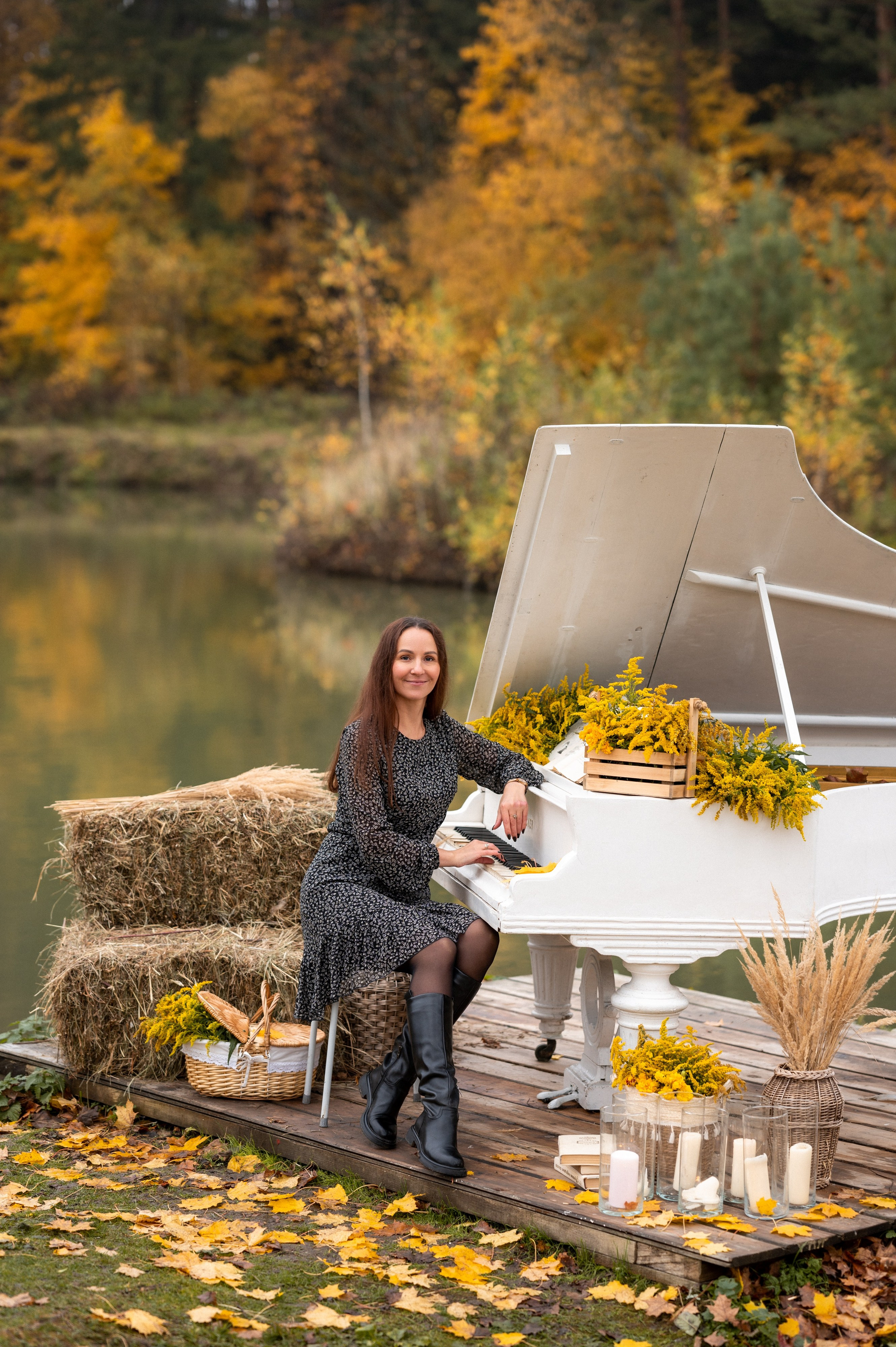 Екатерина с дочкой. Осенняя фотосессия. Портретный, семейный, свадебный фотограф. Бизнес, контент съёмка. Тула