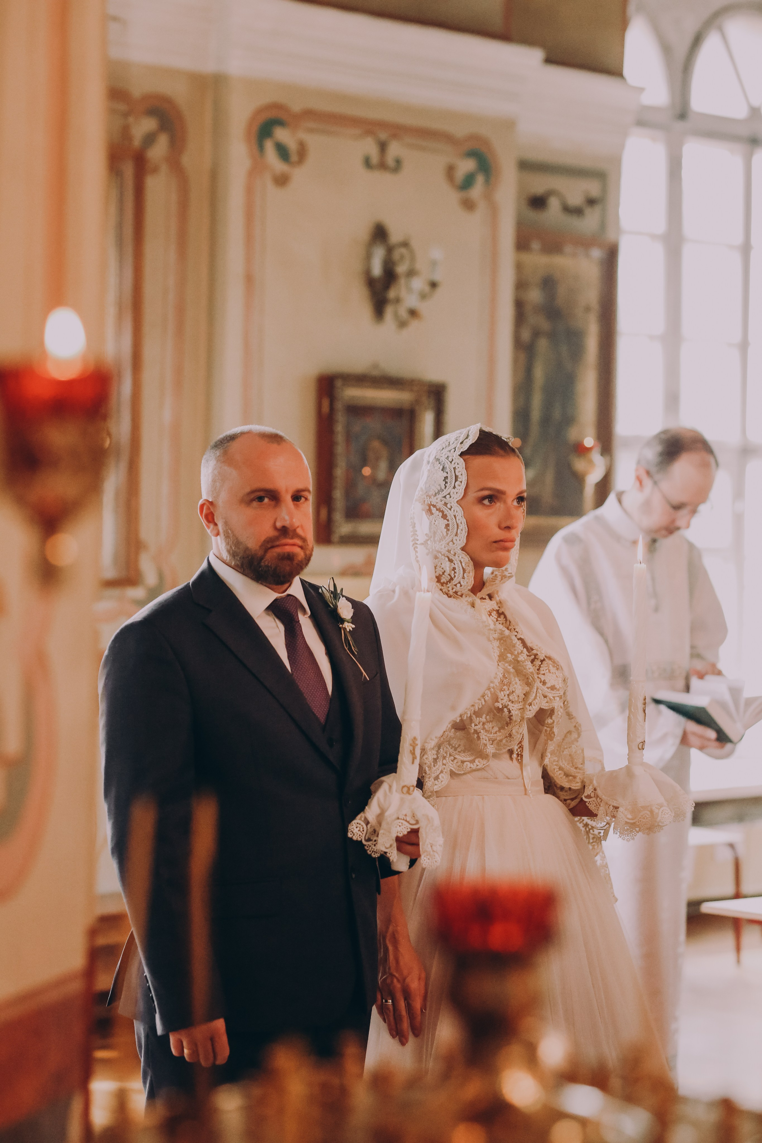 Венчание в Никольском Храме Зеленоград. Фотограф Анастасия Залевская