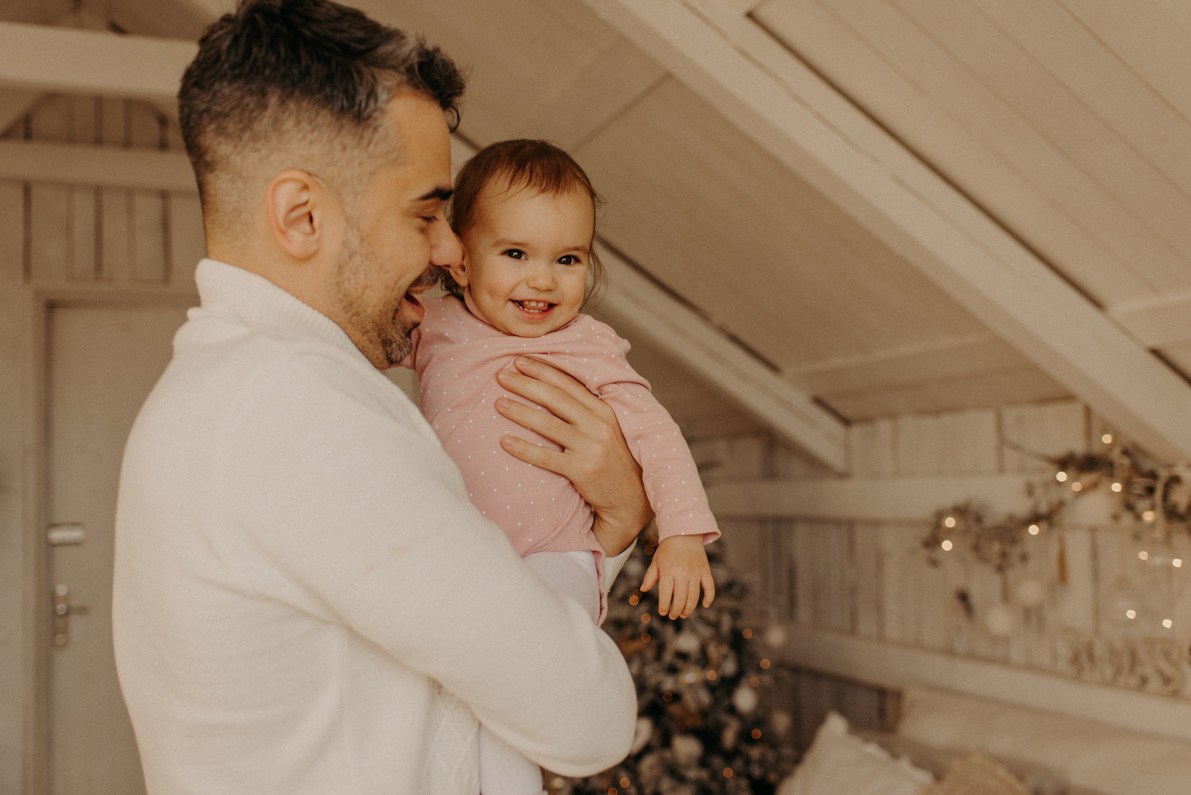 семейная новогодняя фотосессия в студии