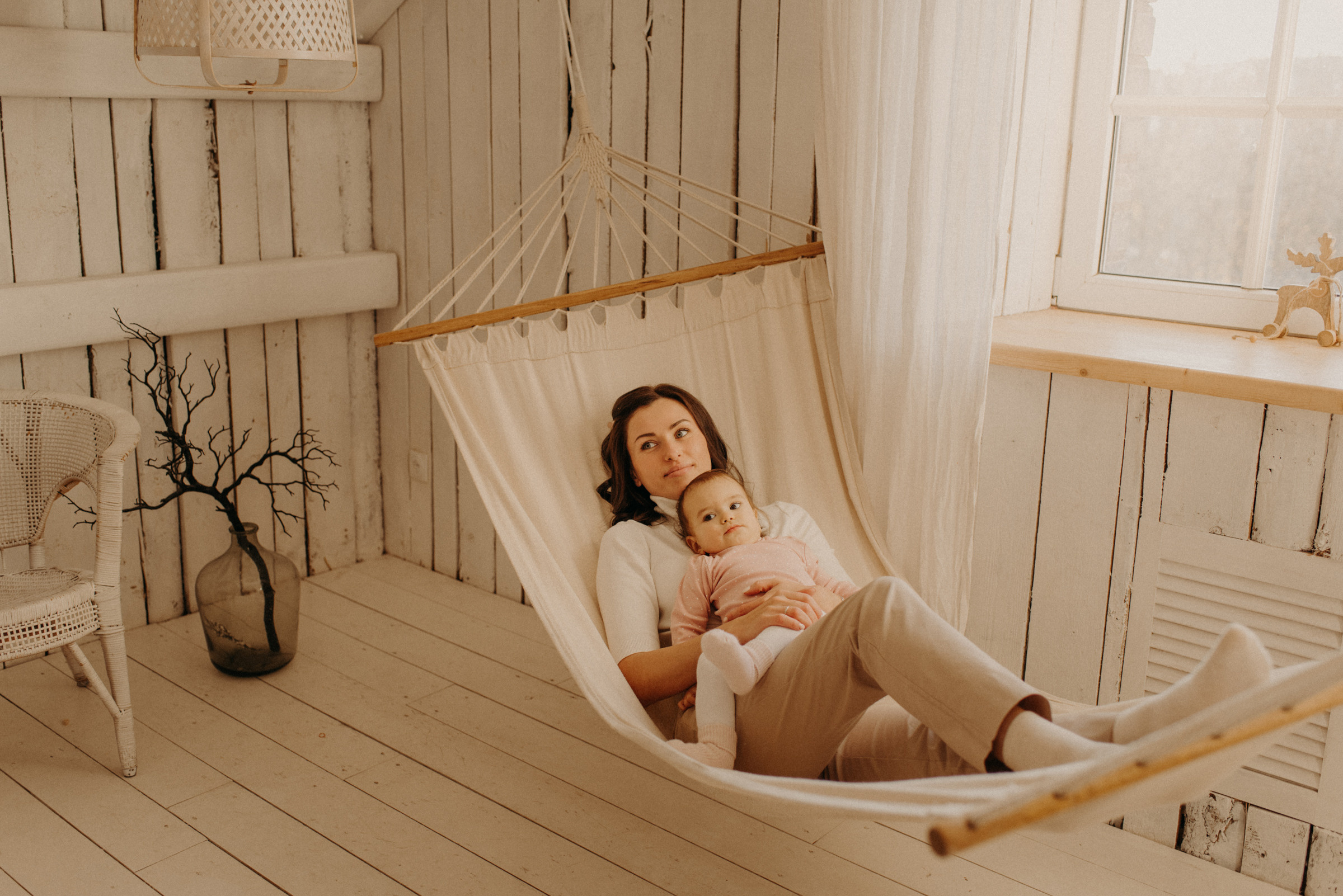 семейная новогодняя фотосессия в студии