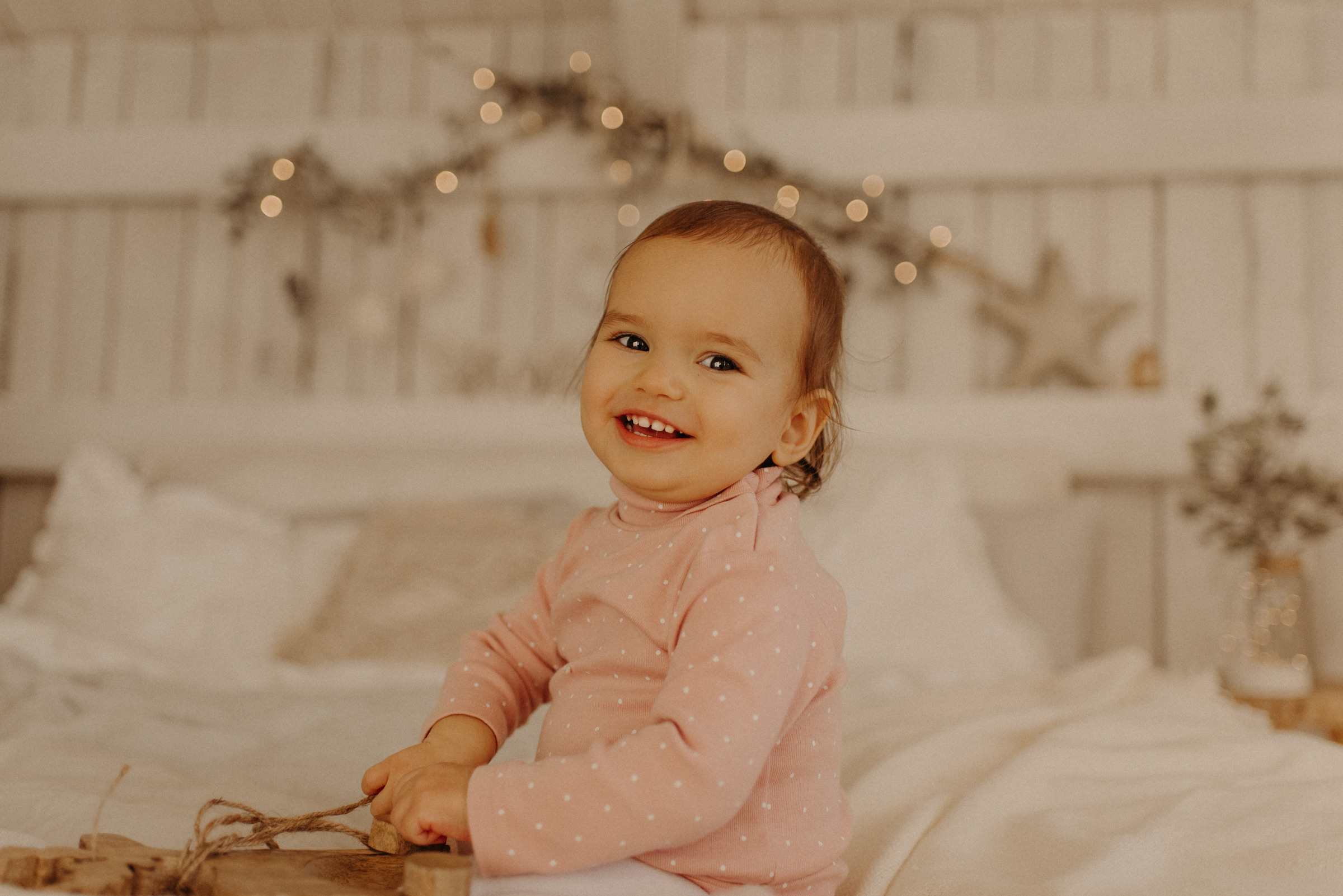 семейная новогодняя фотосессия в студии