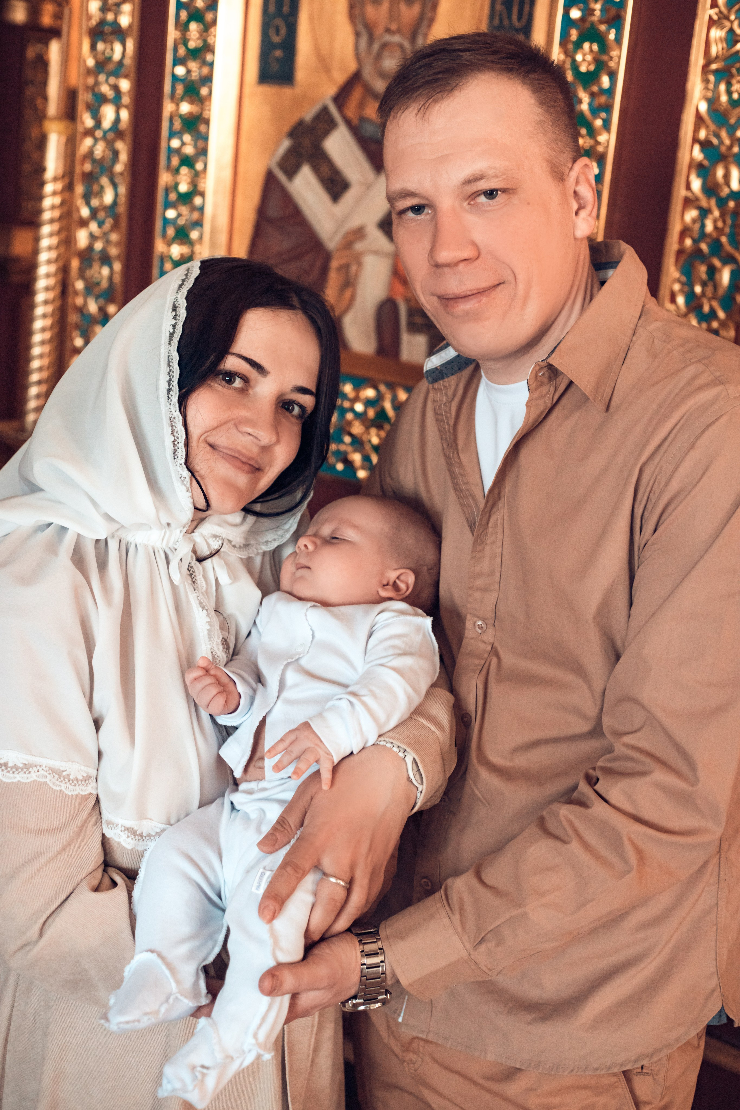 Таинство Крещения Тимофея. Николо-Ямской Храм. Семейный фотограф в Рязани и Рязанской области