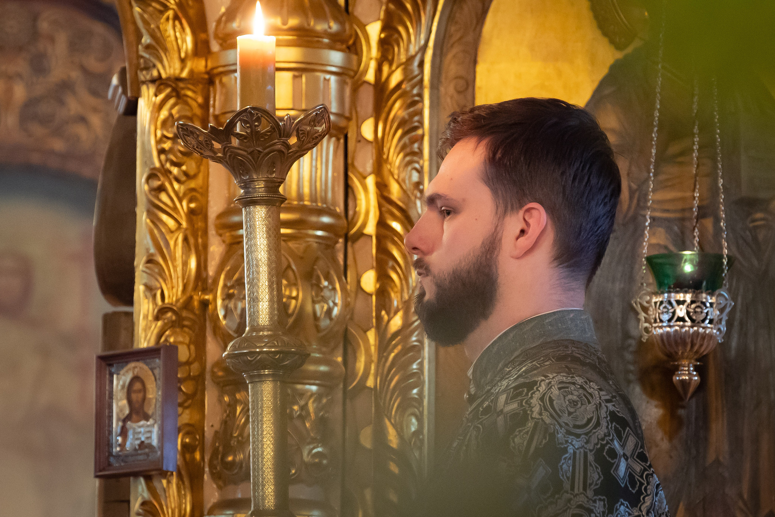 Богородский храм. Вынос Плащаницы. Антон и Татьяна Денисенко — В храме